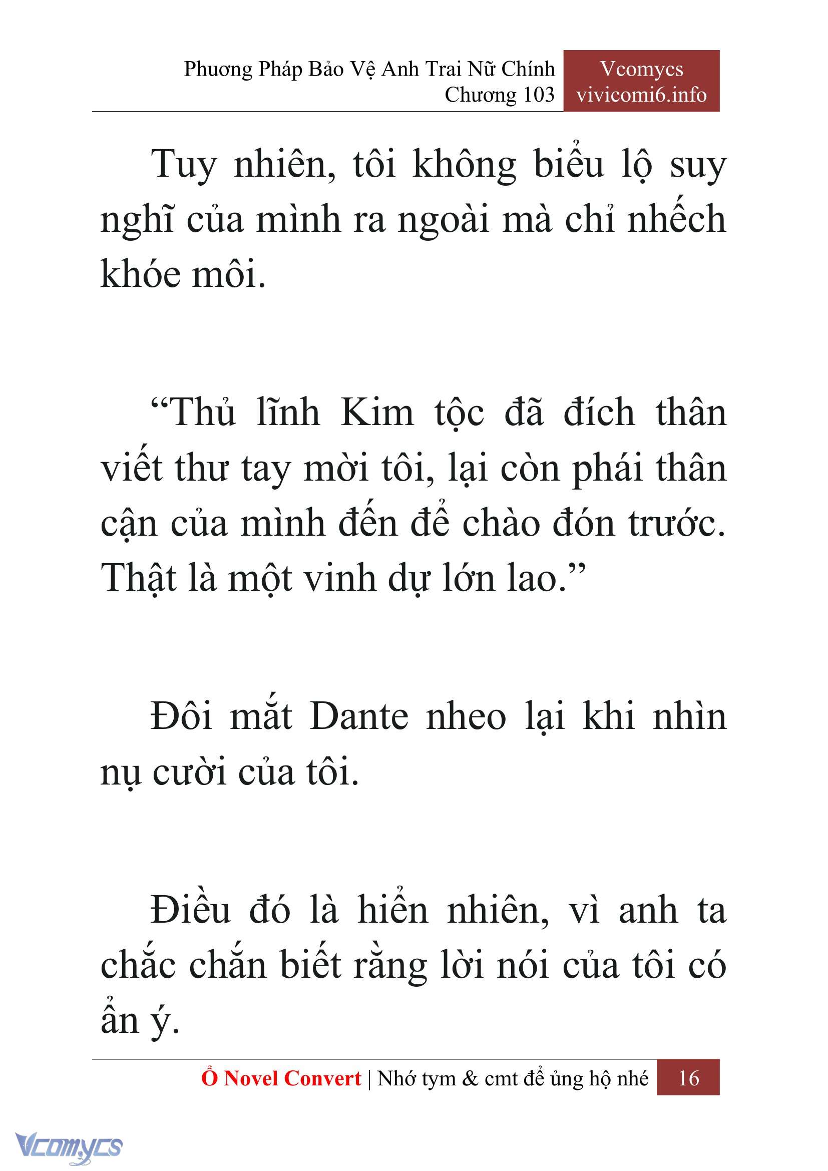 [Novel] Phương Pháp Bảo Vệ Anh Trai Nữ Chính Chap 103 - Trang 2