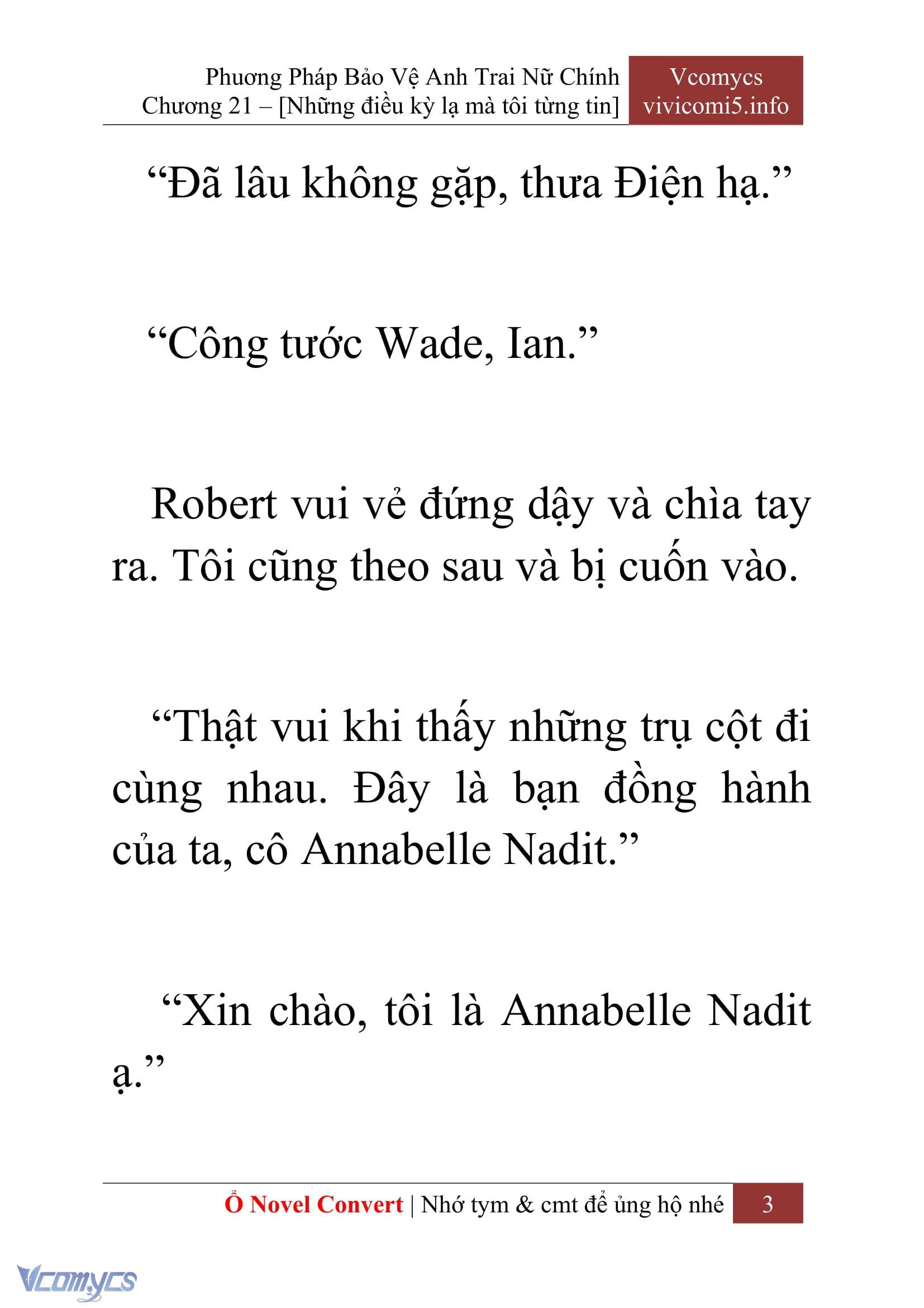 [Novel] Tôi Không Còn Là Đối Thủ Của Nam Chính Chap 21 - Trang 2