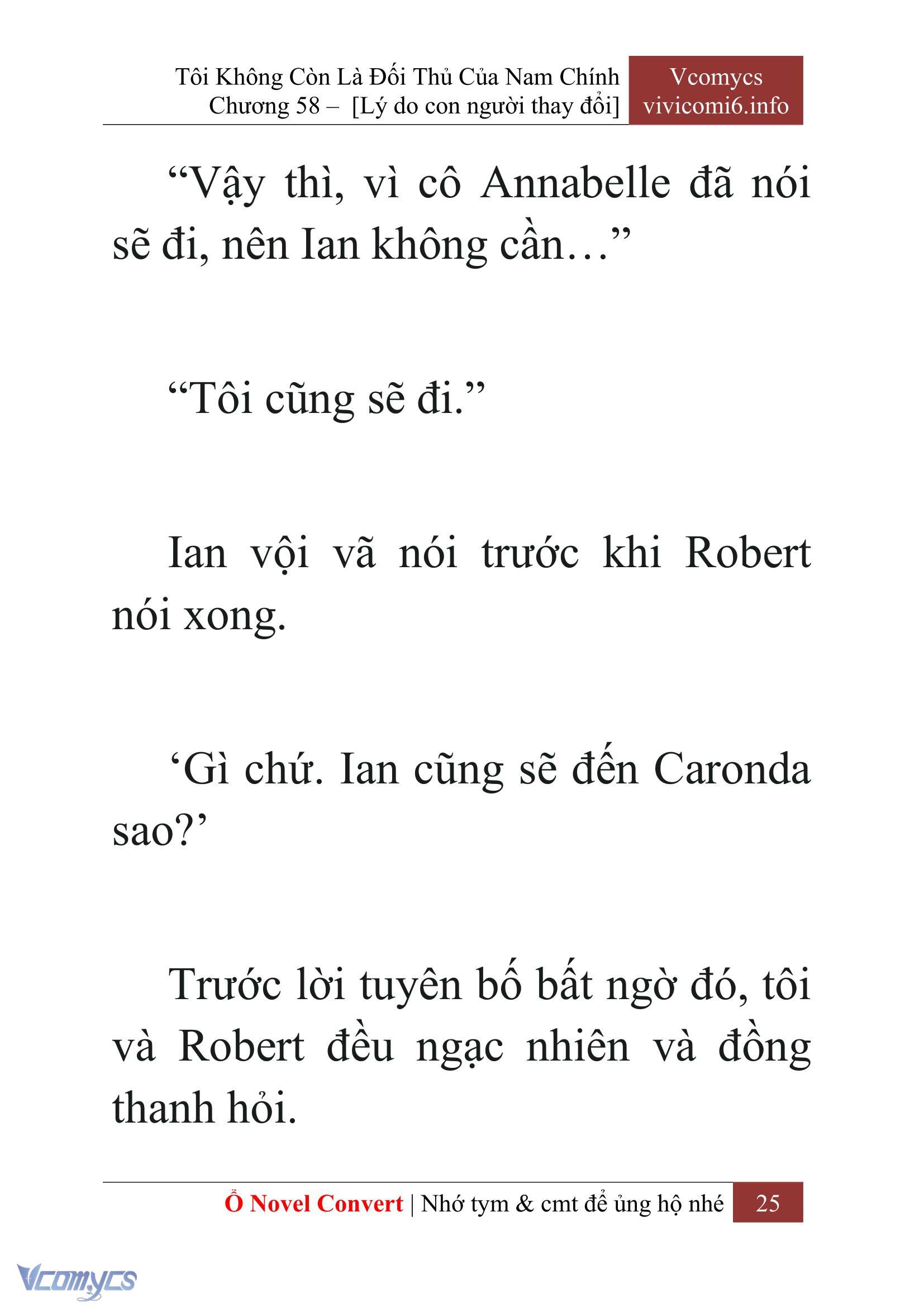 [Novel] Tôi Không Còn Là Đối Thủ Của Nam Chính Chap 58 - Next Chap 59