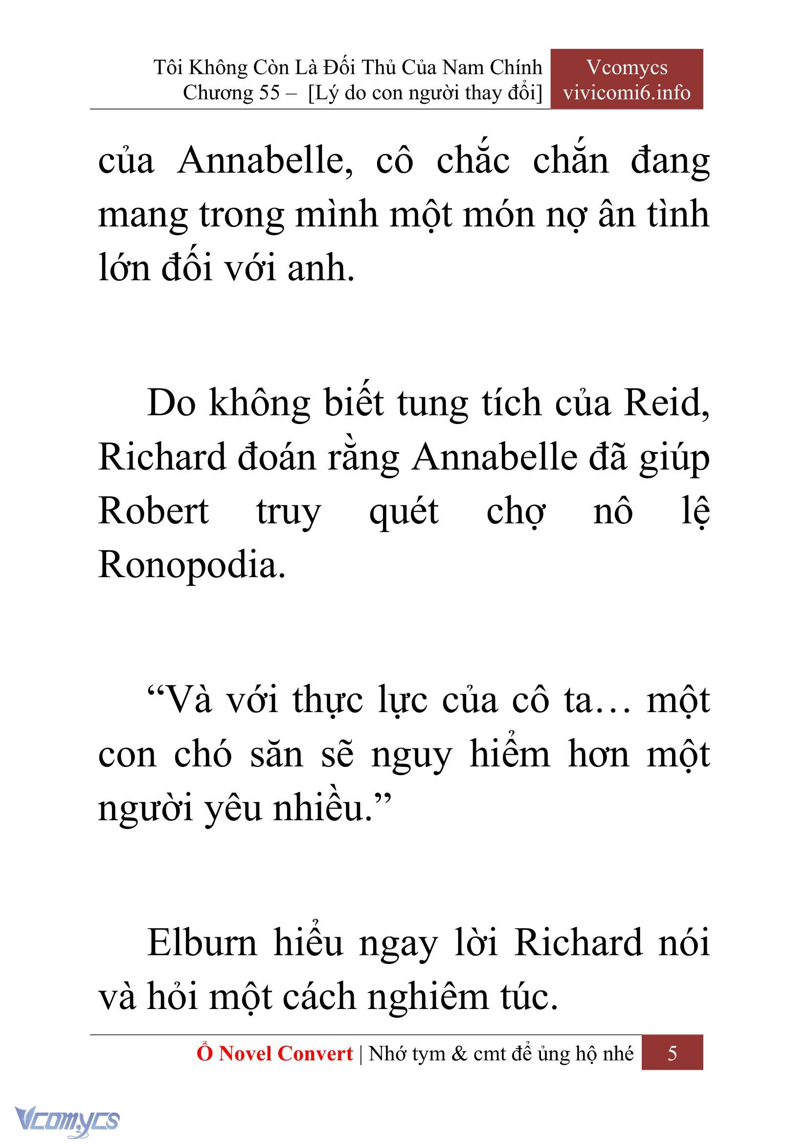 [Novel] Tôi Không Còn Là Đối Thủ Của Nam Chính Chap 55 - Trang 2
