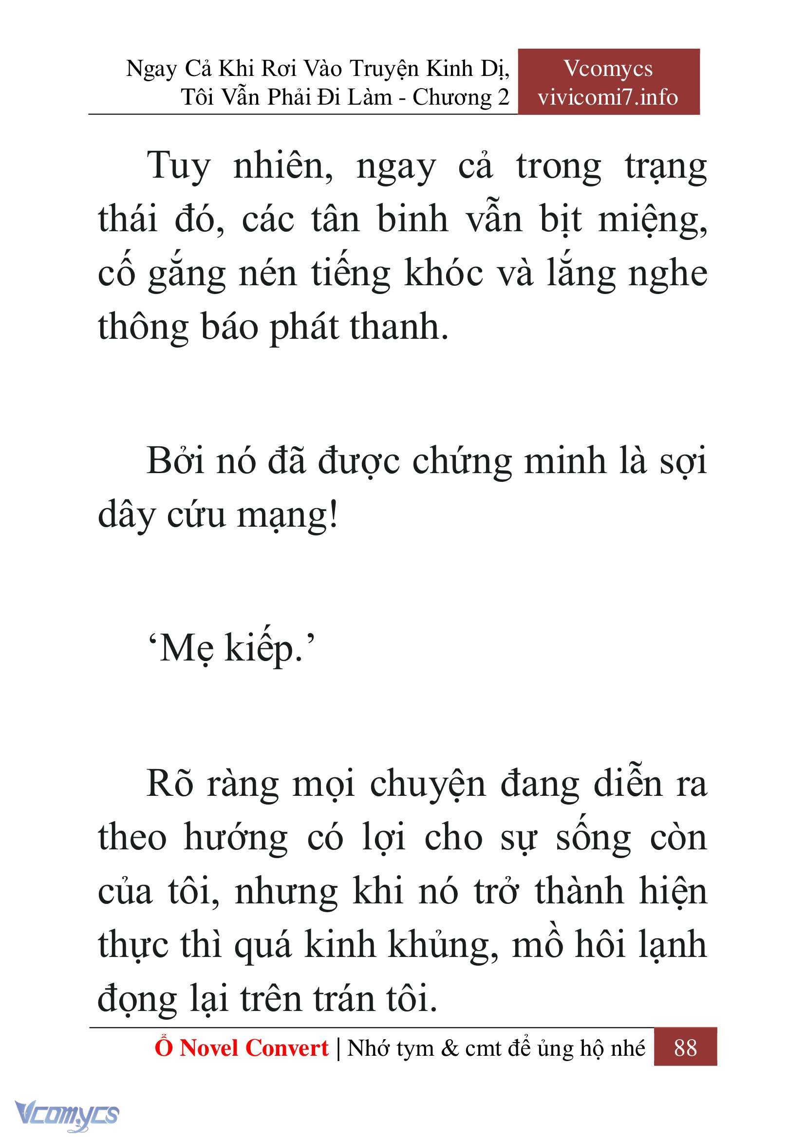 [Novel] Ngay Cả Khi Rơi Vào Truyện Kinh Dị, Tôi Vẫn Phải Đi Làm Chap 2 - Next 