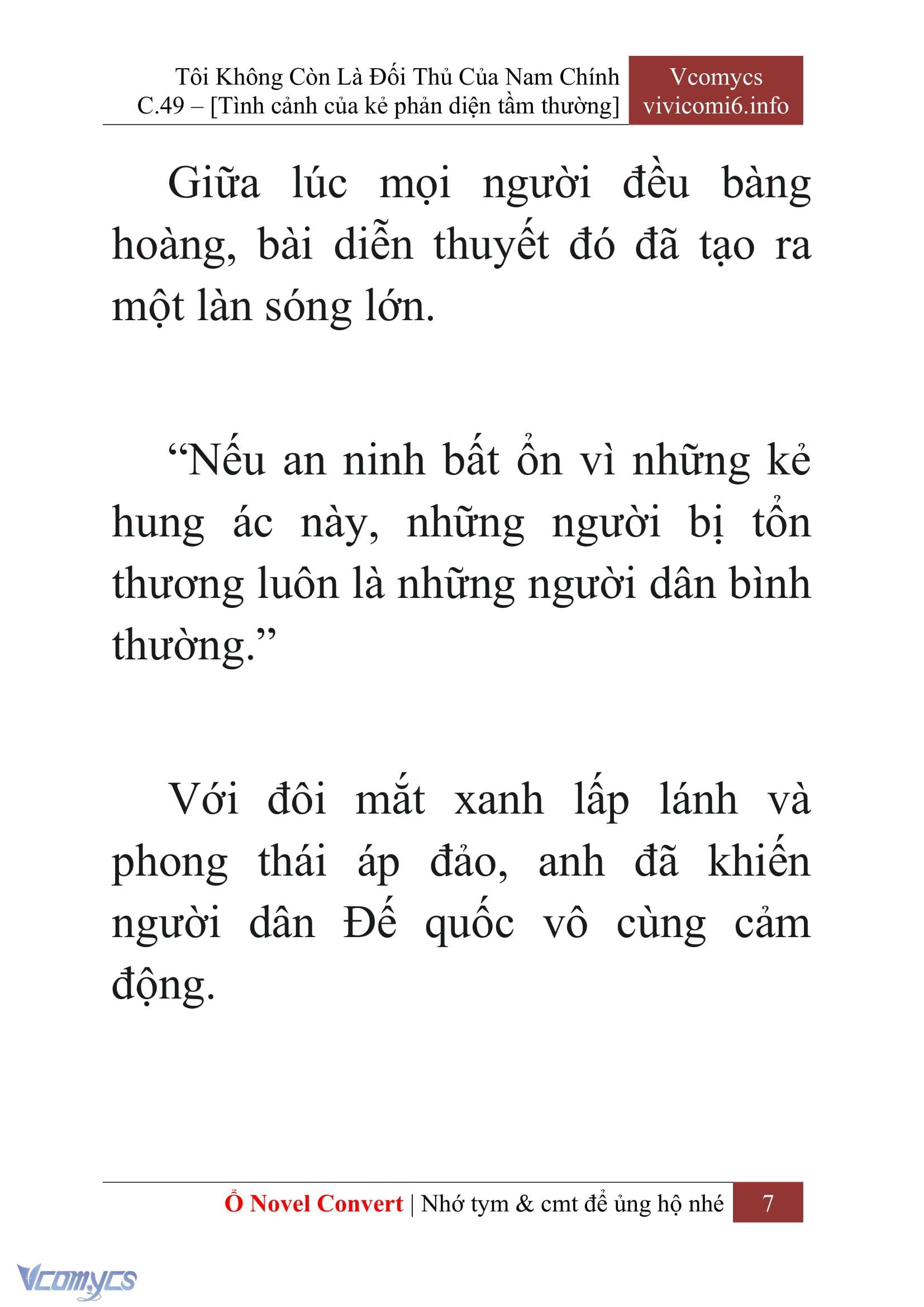 [Novel] Tôi Không Còn Là Đối Thủ Của Nam Chính Chap 49 - Trang 2