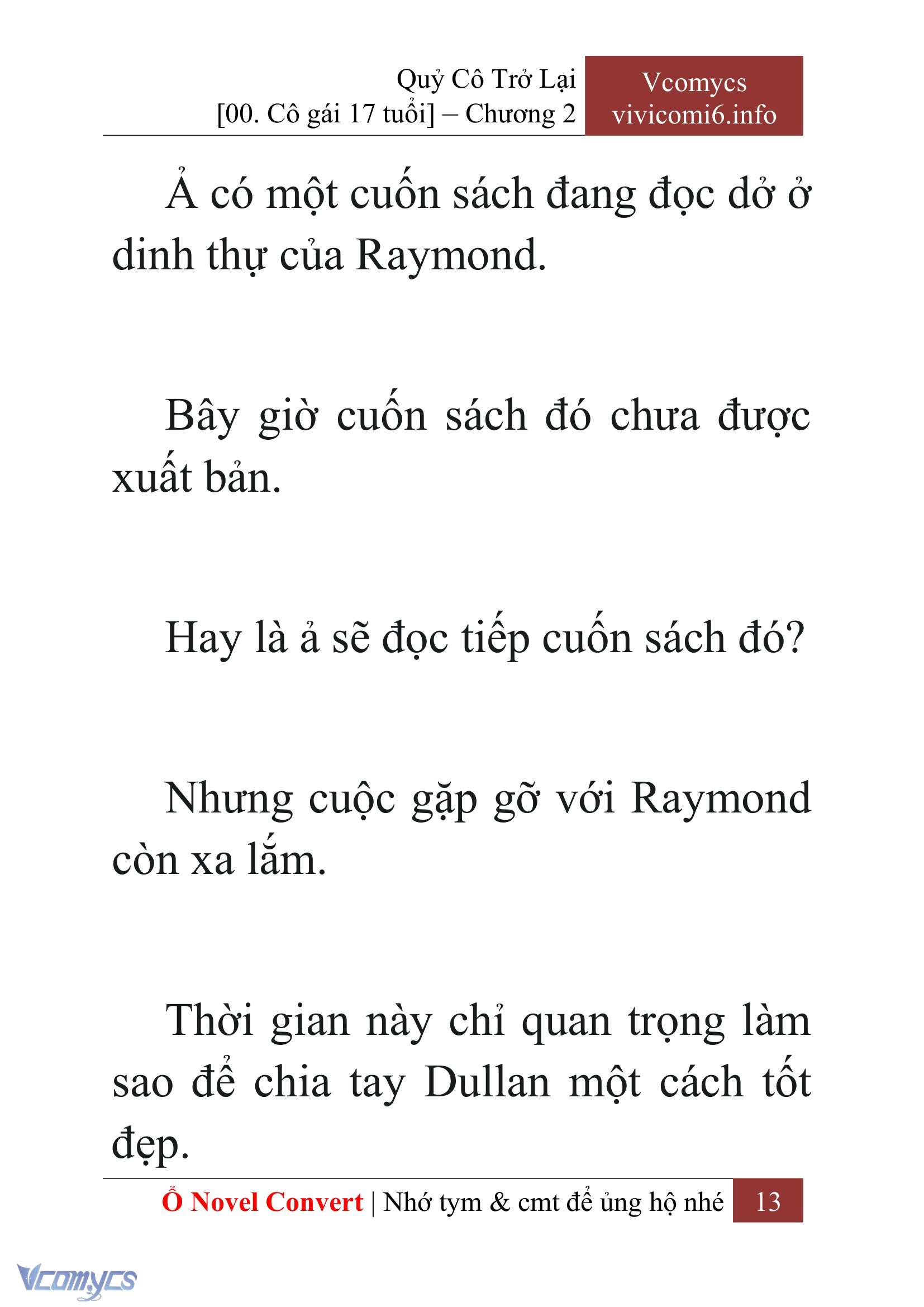 [Novel] Quý Cô Trở Lại Chap 2 - Trang 2