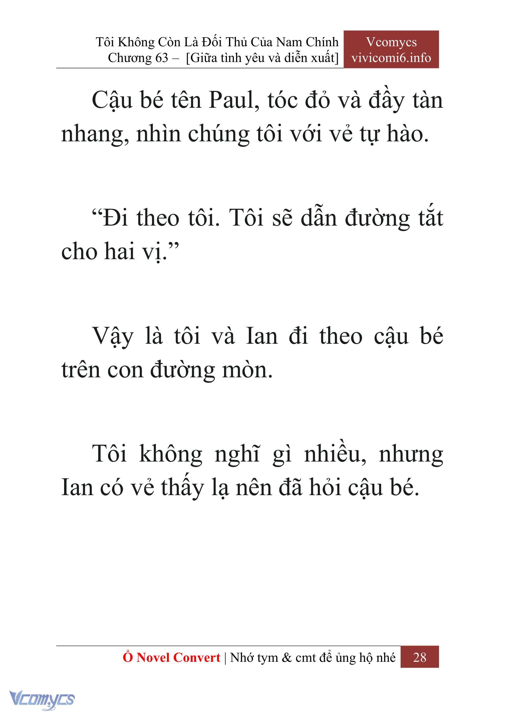 [Novel] Tôi Không Còn Là Đối Thủ Của Nam Chính Chap 63 - Next 