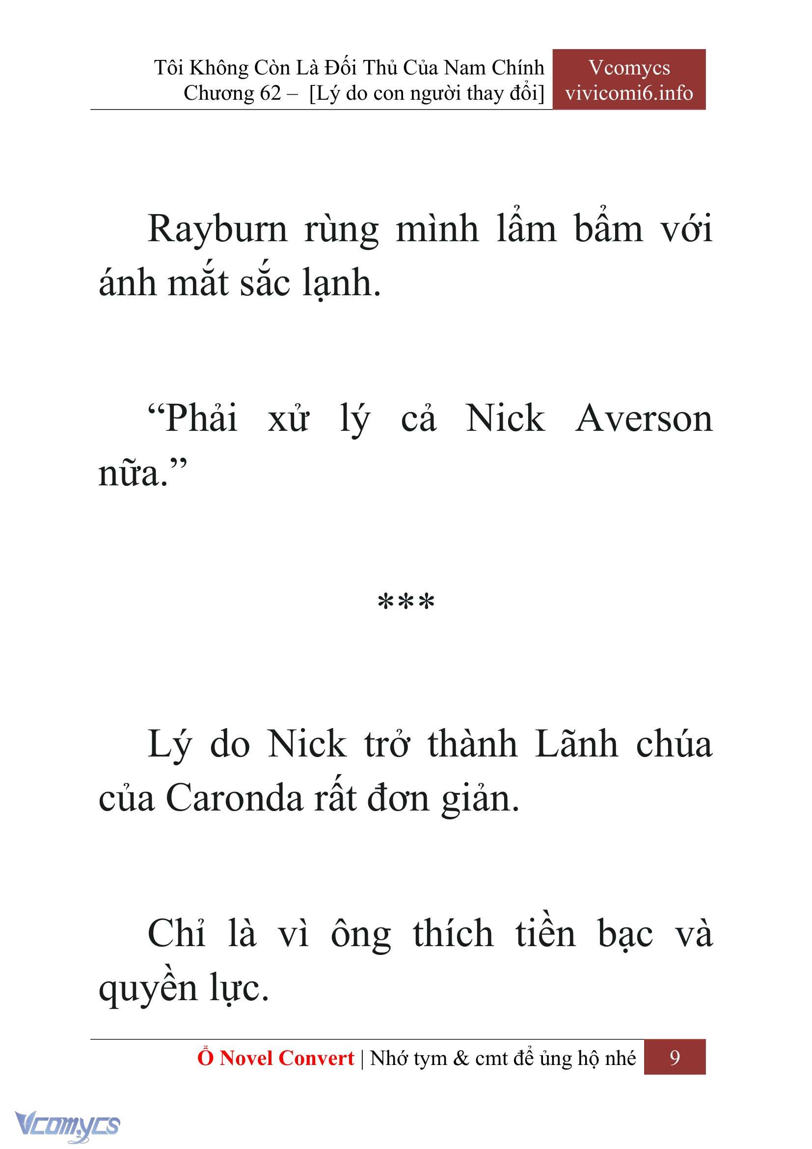 [Novel] Tôi Không Còn Là Đối Thủ Của Nam Chính Chap 62 - Next Chap 63