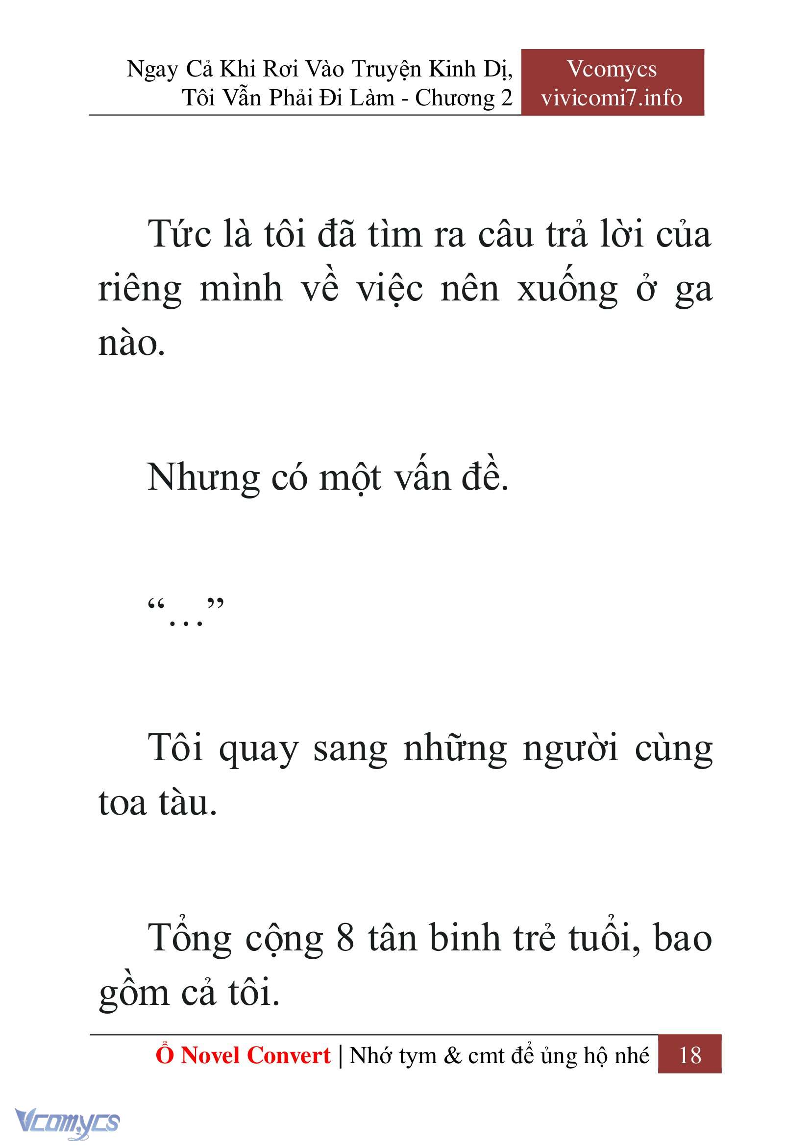 [Novel] Ngay Cả Khi Rơi Vào Truyện Kinh Dị, Tôi Vẫn Phải Đi Làm Chap 2 - Next 