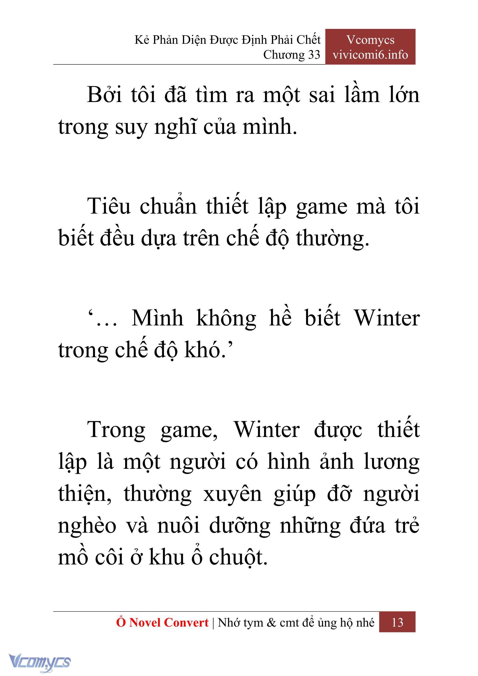 [Novel] Kẻ Phản Diện Được Định Phải Chết Chap 33 - Next 