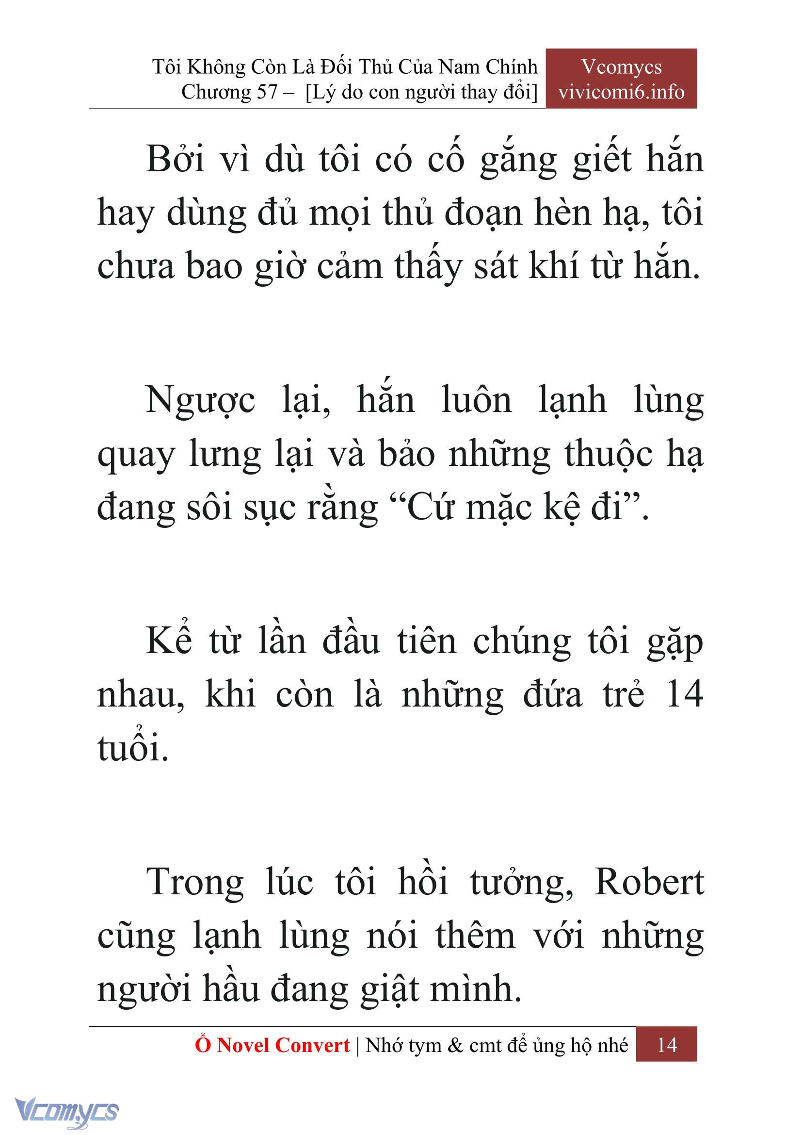 [Novel] Tôi Không Còn Là Đối Thủ Của Nam Chính Chap 57 - Next Chap 58