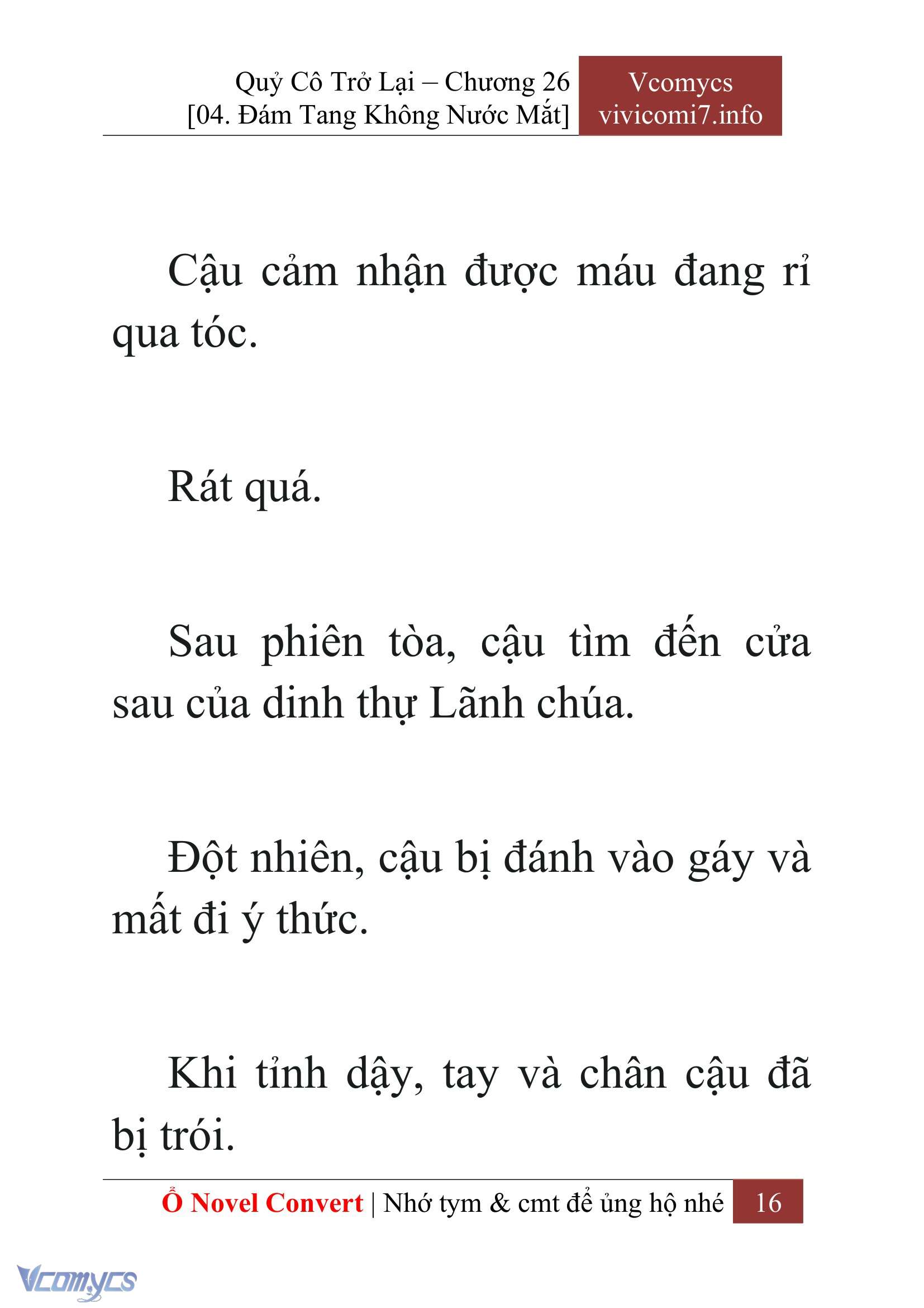 [Novel] Quý Cô Trở Lại Chap 26 - Trang 2