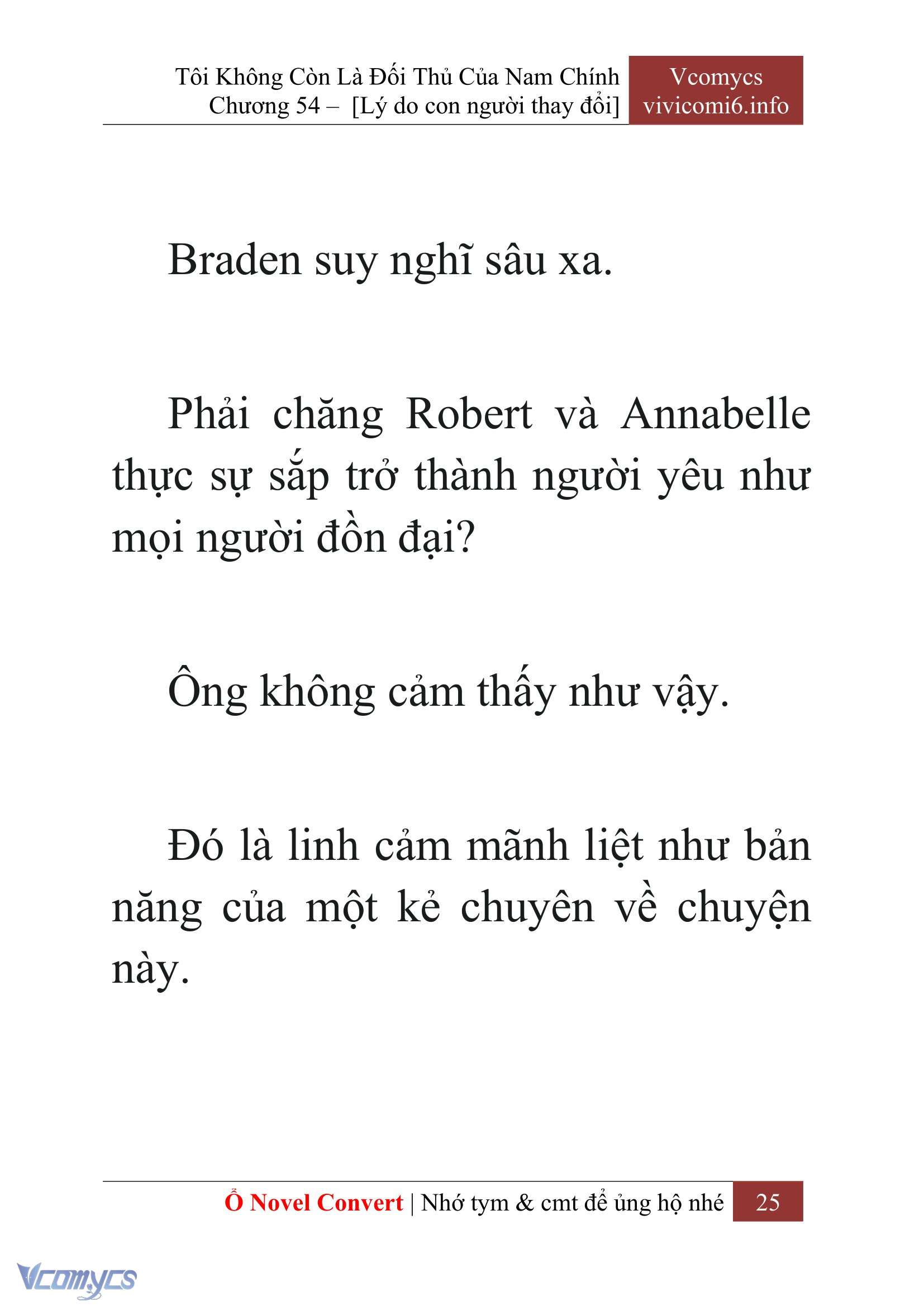 [Novel] Tôi Không Còn Là Đối Thủ Của Nam Chính Chap 54 - Trang 2