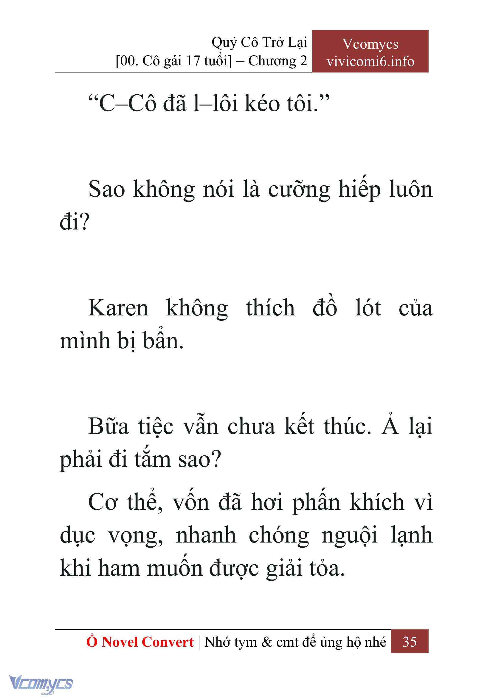 [Novel] Quý Cô Trở Lại Chap 2 - Trang 2