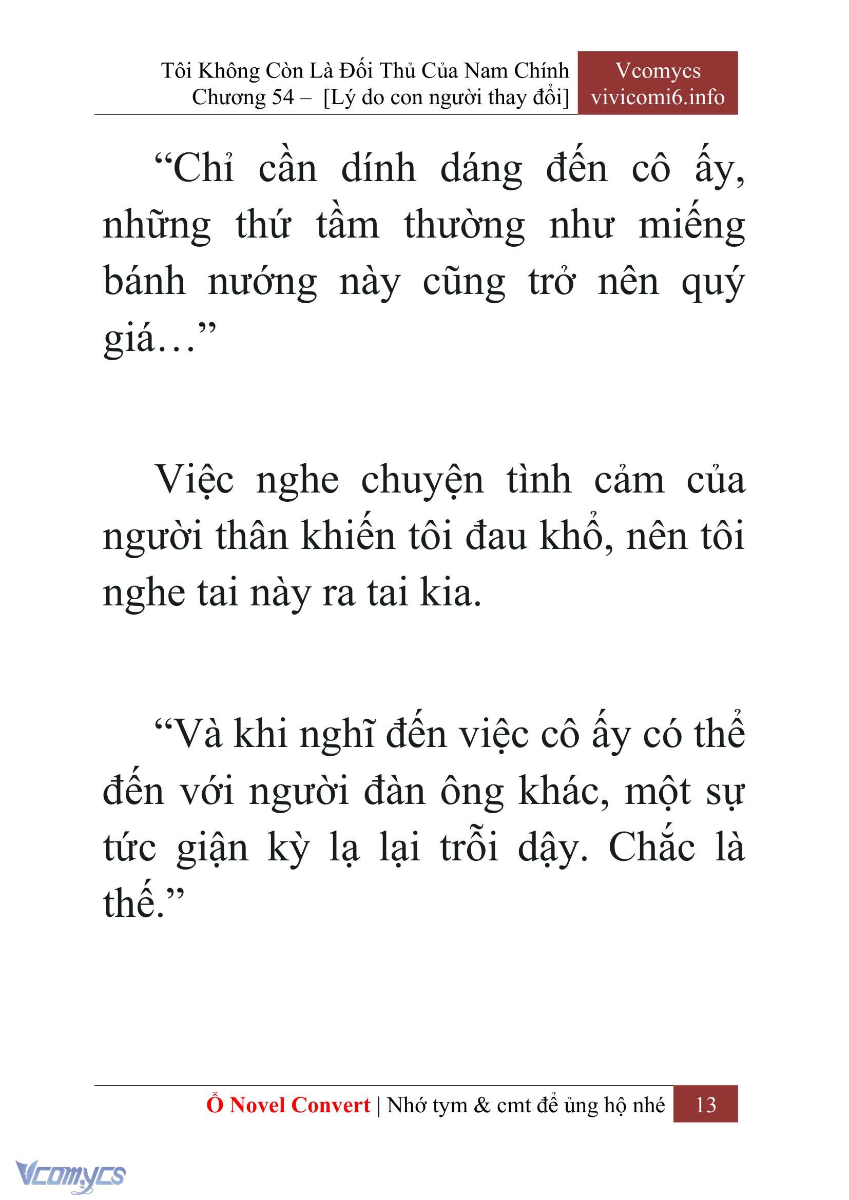 [Novel] Tôi Không Còn Là Đối Thủ Của Nam Chính Chap 54 - Trang 2
