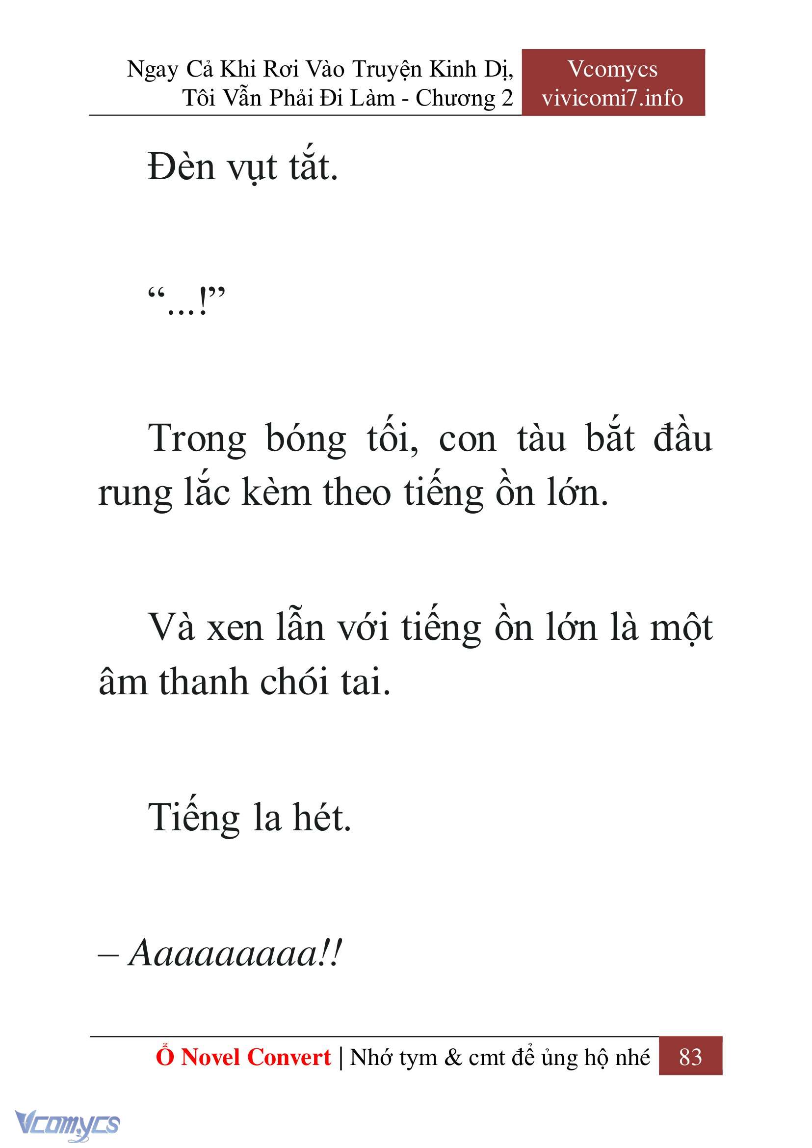 [Novel] Ngay Cả Khi Rơi Vào Truyện Kinh Dị, Tôi Vẫn Phải Đi Làm Chap 2 - Next 