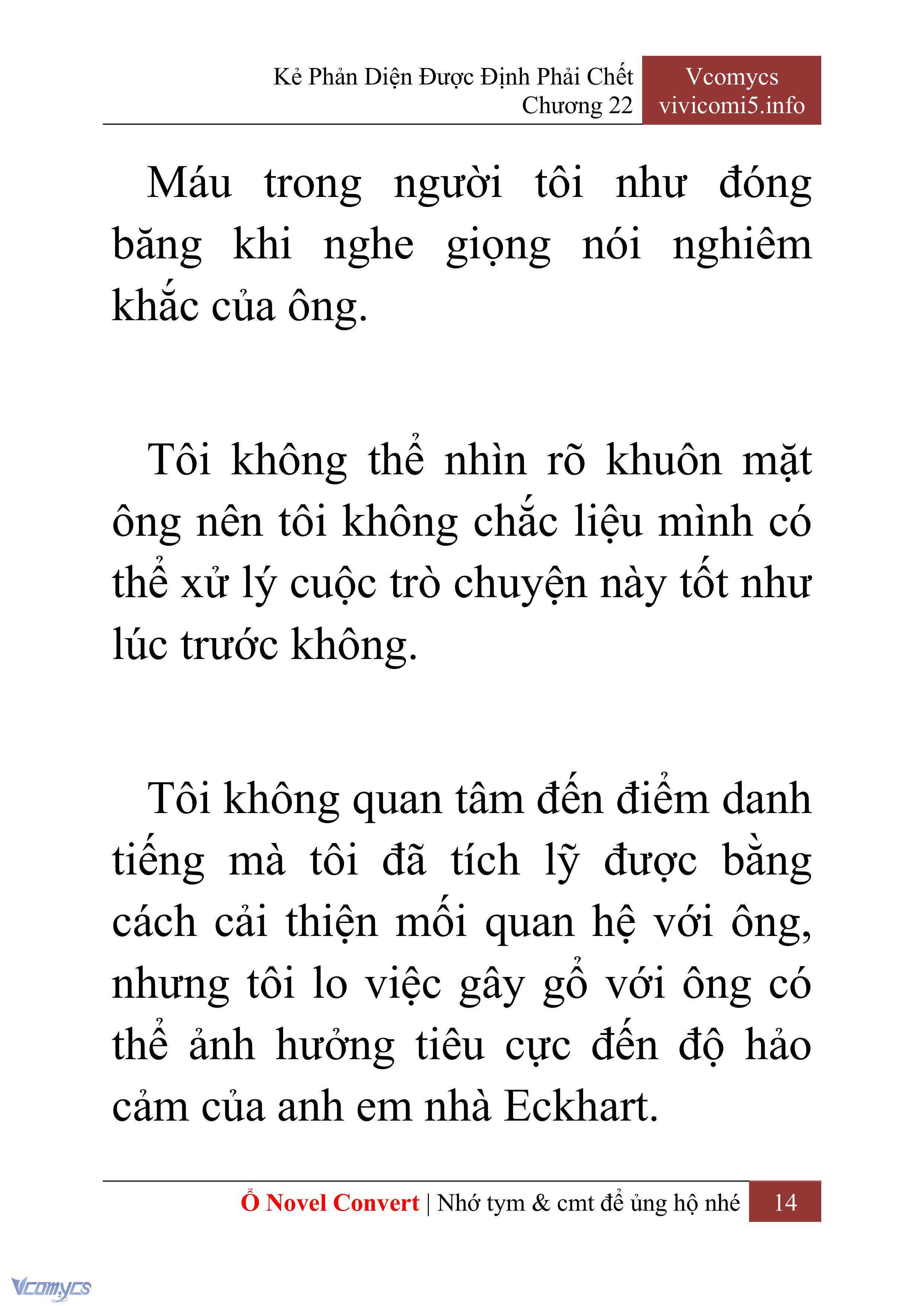 [Novel] Kẻ Phản Diện Được Định Phải Chết Chap 22 - Trang 2