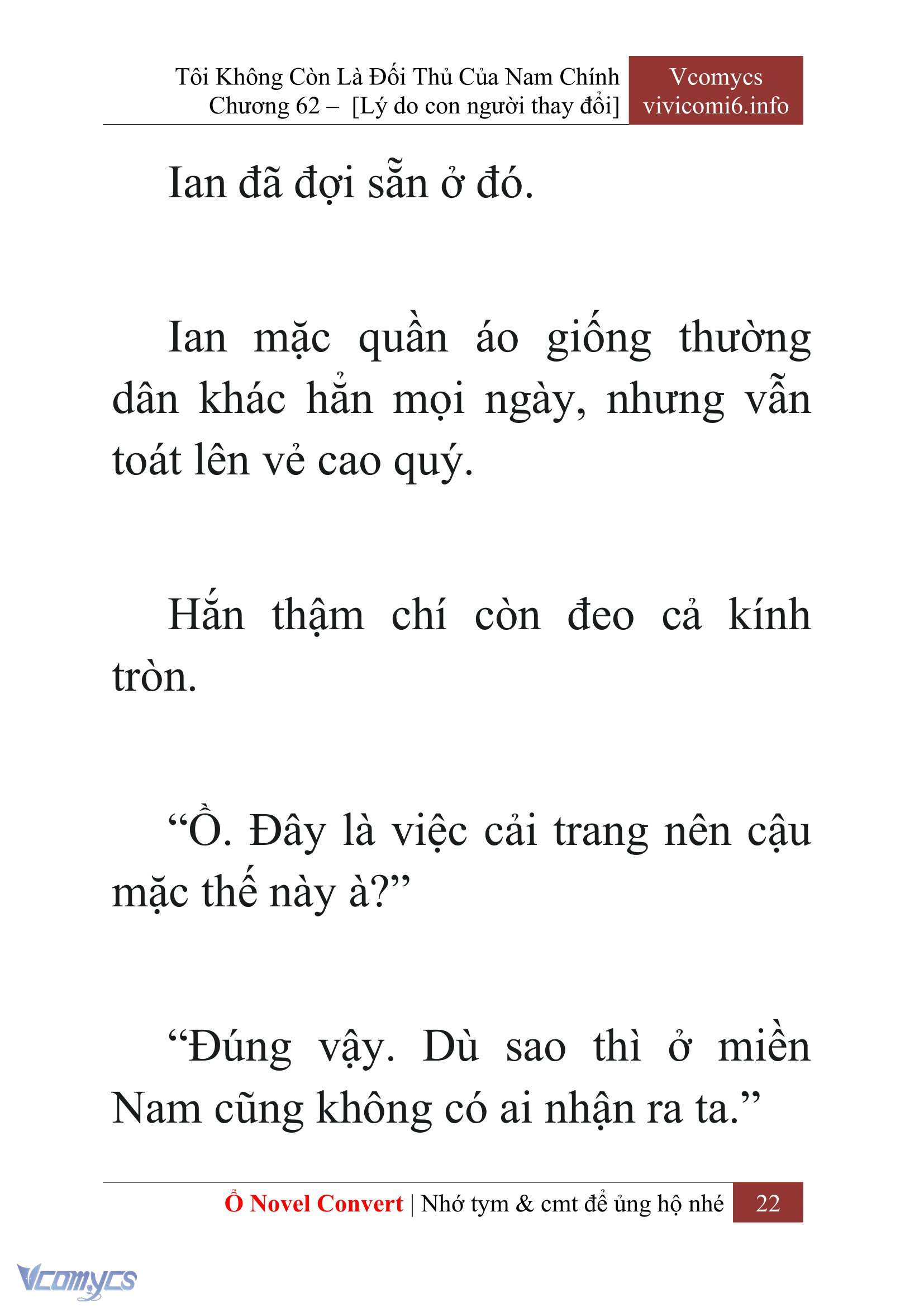 [Novel] Tôi Không Còn Là Đối Thủ Của Nam Chính Chap 62 - Next Chap 63