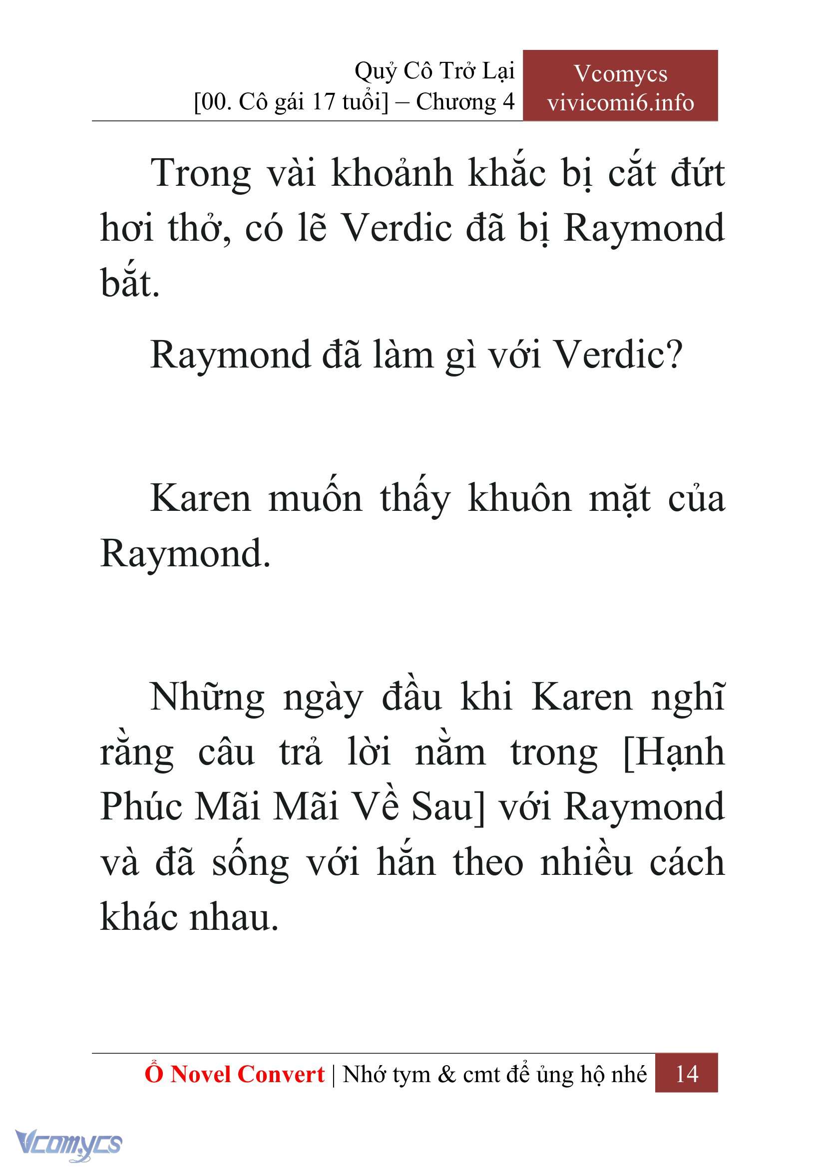 [Novel] Quý Cô Trở Lại Chap 4 - Trang 2