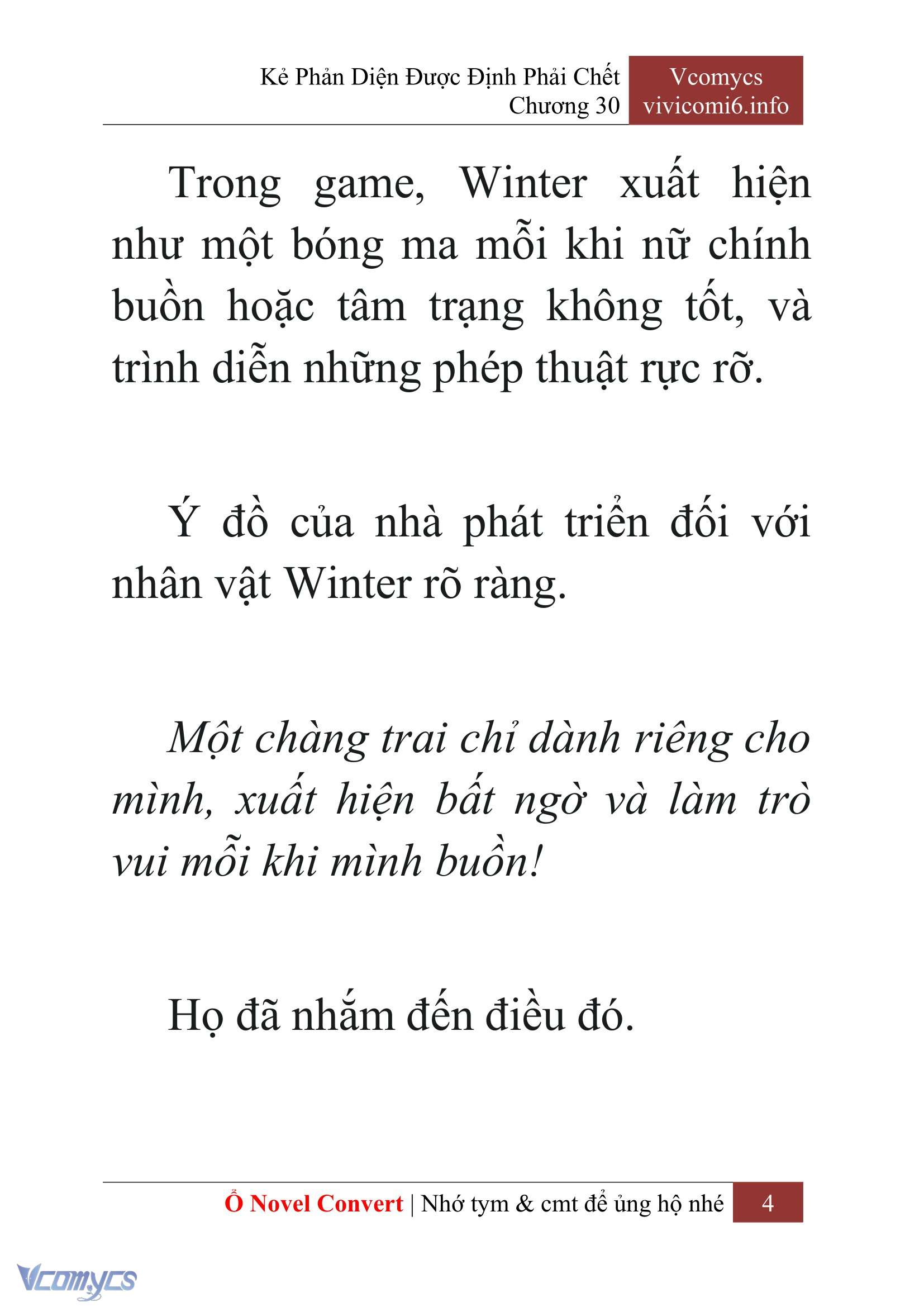[Novel] Kẻ Phản Diện Được Định Phải Chết Chap 30 - Trang 2