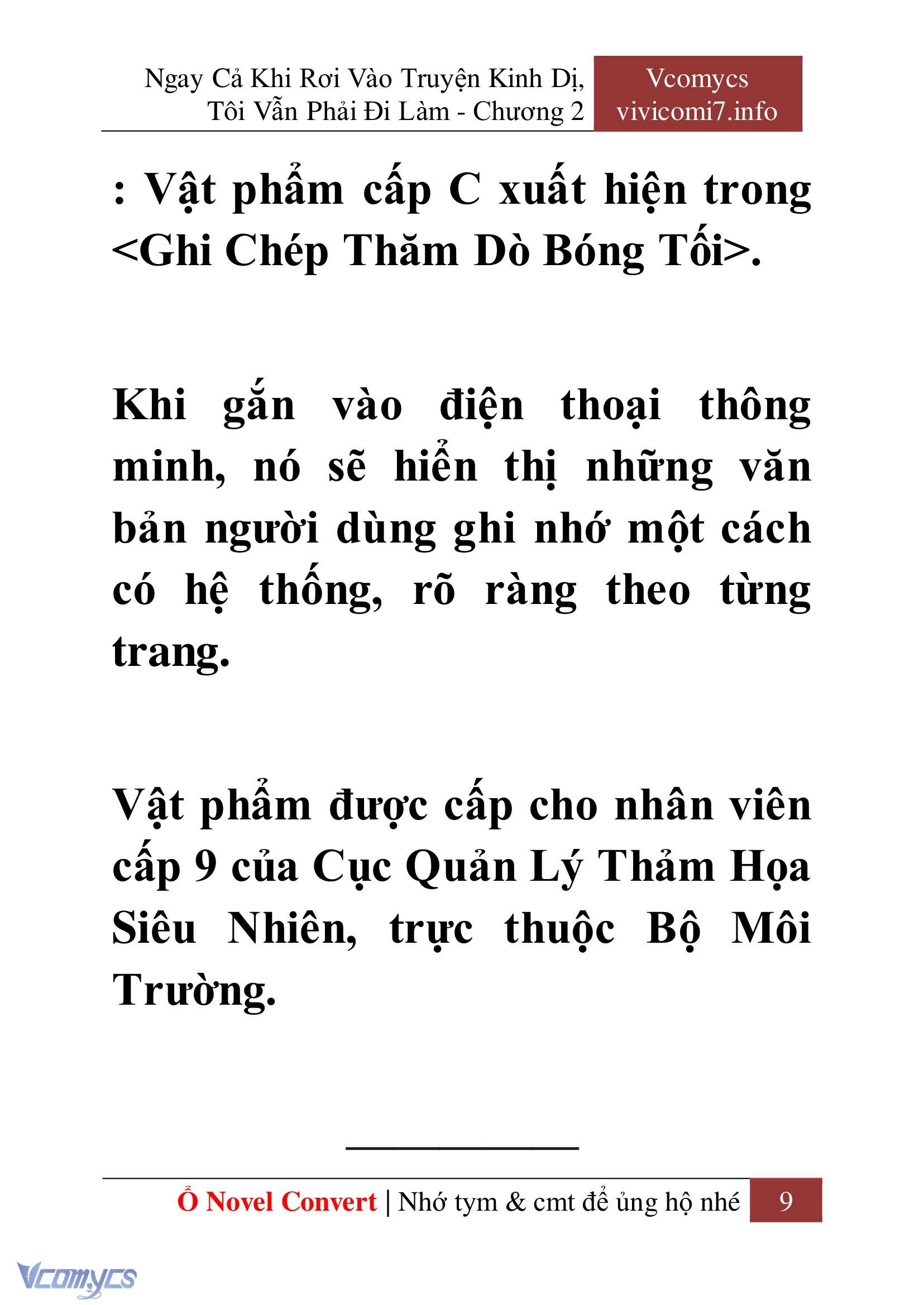 [Novel] Ngay Cả Khi Rơi Vào Truyện Kinh Dị, Tôi Vẫn Phải Đi Làm Chap 2 - Next 