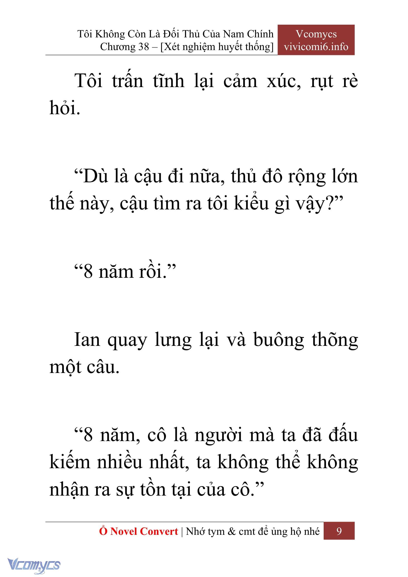 [Novel] Tôi Không Còn Là Đối Thủ Của Nam Chính Chap 38 - Trang 2