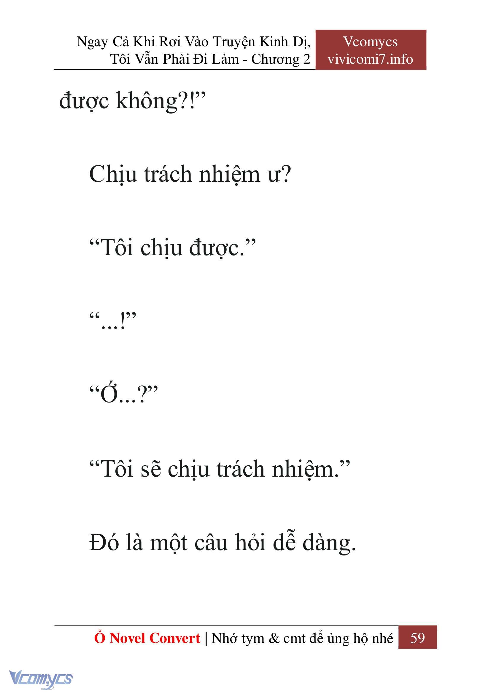 [Novel] Ngay Cả Khi Rơi Vào Truyện Kinh Dị, Tôi Vẫn Phải Đi Làm Chap 2 - Next 