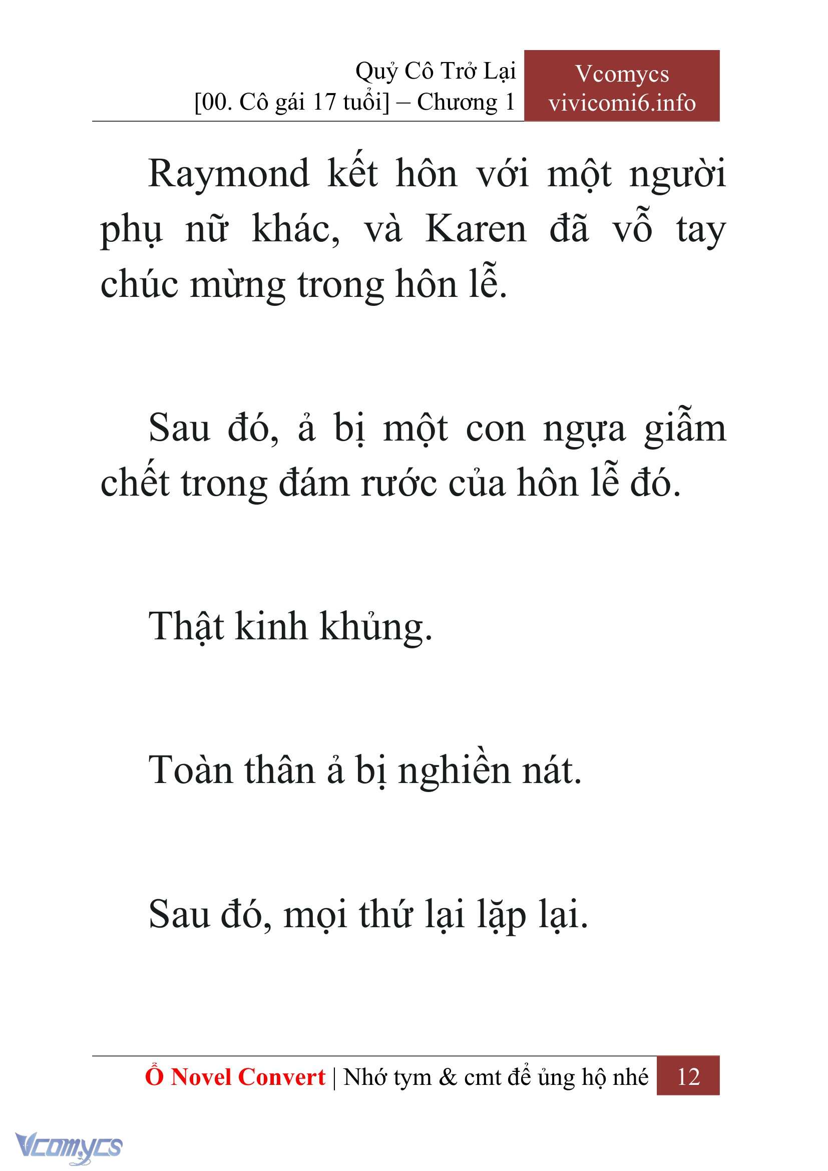 [Novel] Quý Cô Trở Lại Chap 1 - Trang 2