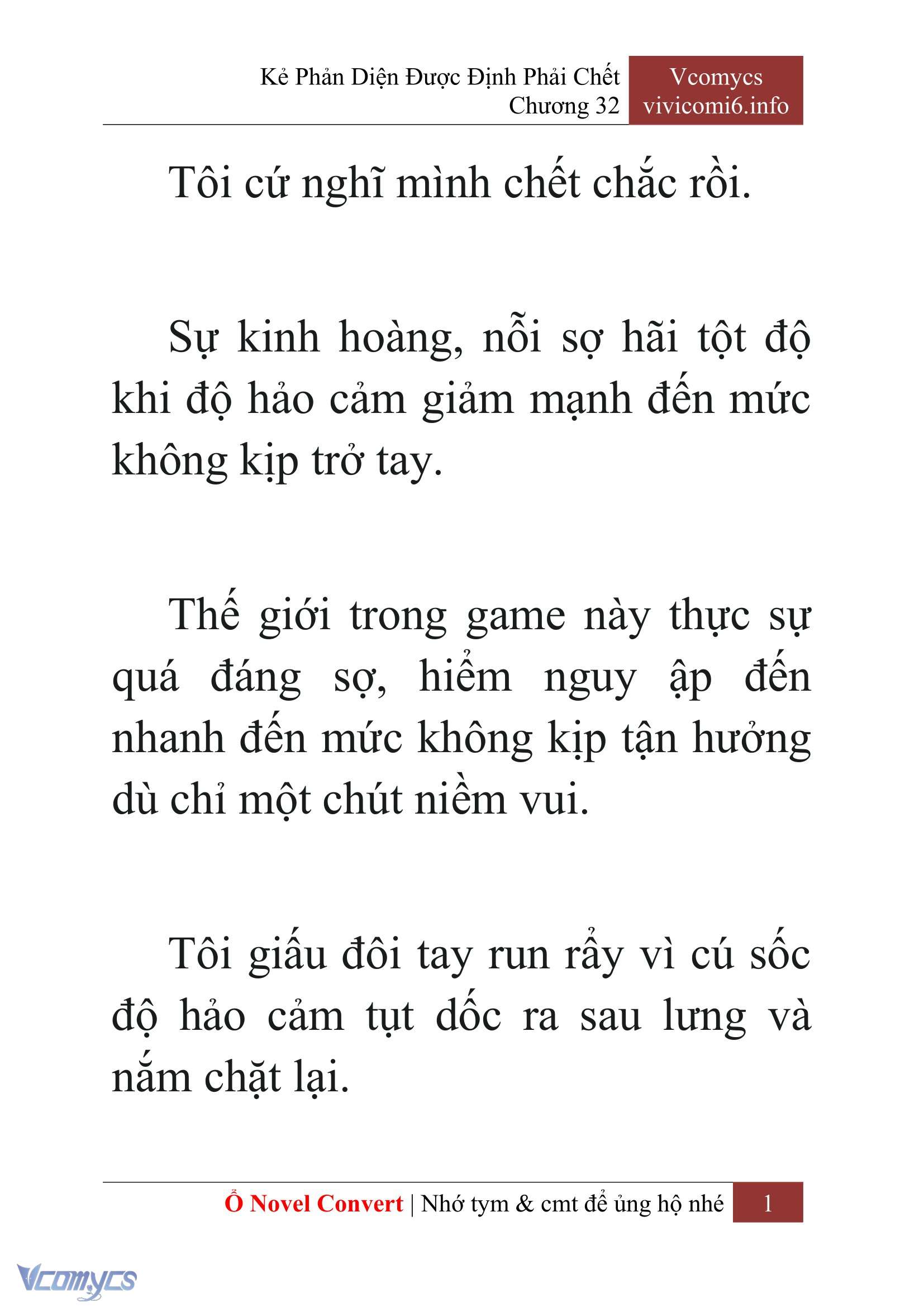[Novel] Kẻ Phản Diện Được Định Phải Chết Chap 32 - Next Chap 33