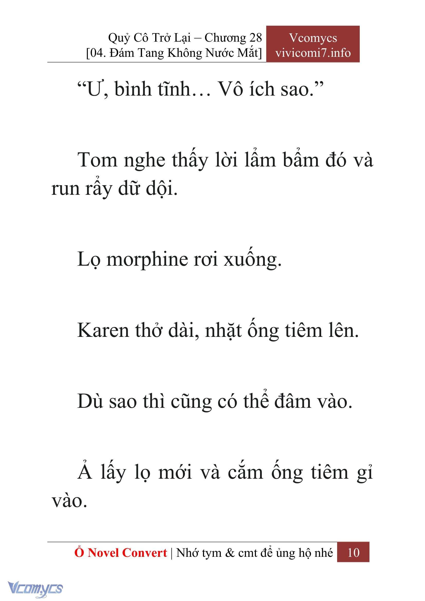 [Novel] Quý Cô Trở Lại Chap 28 - Trang 2