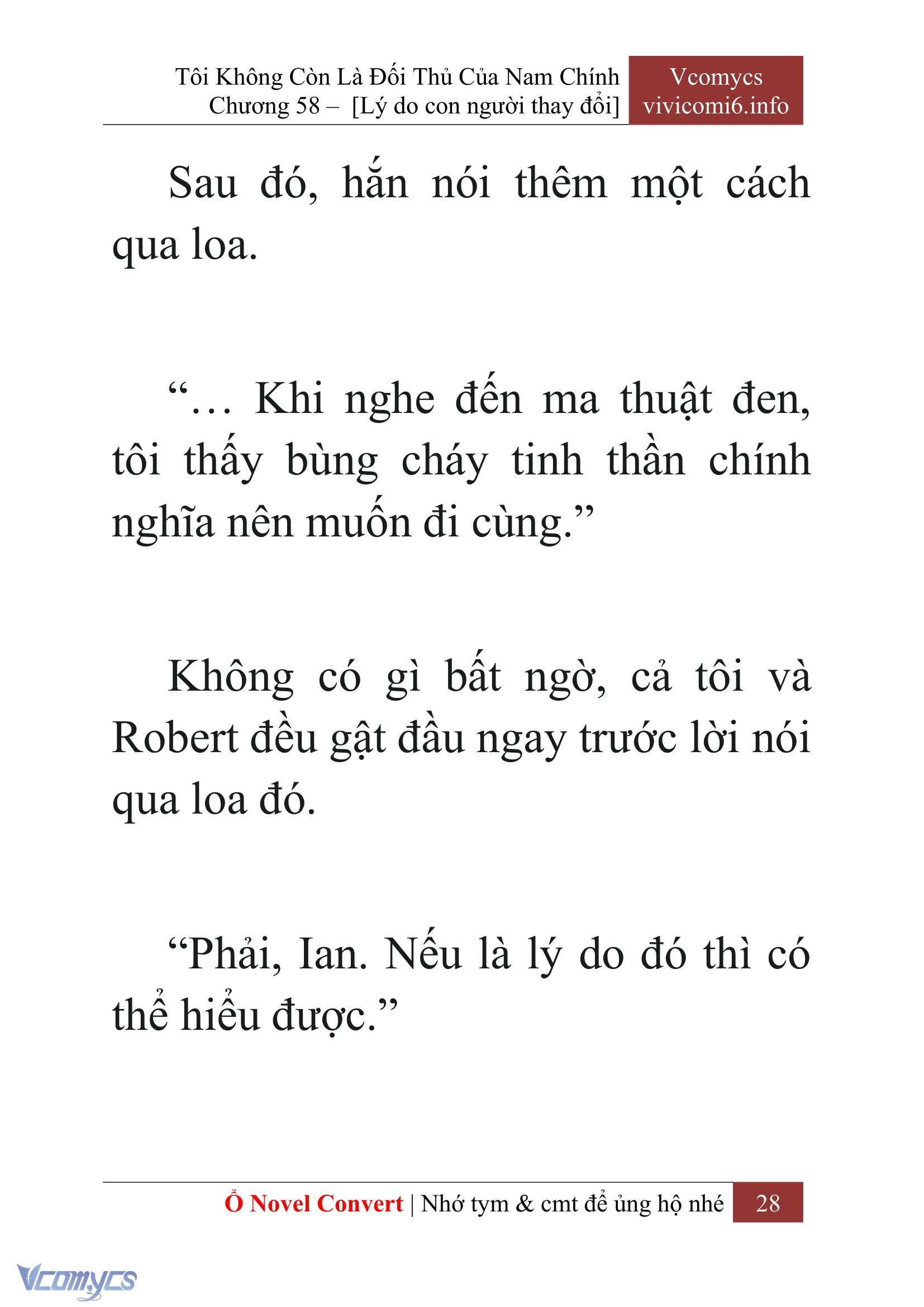 [Novel] Tôi Không Còn Là Đối Thủ Của Nam Chính Chap 58 - Next Chap 59