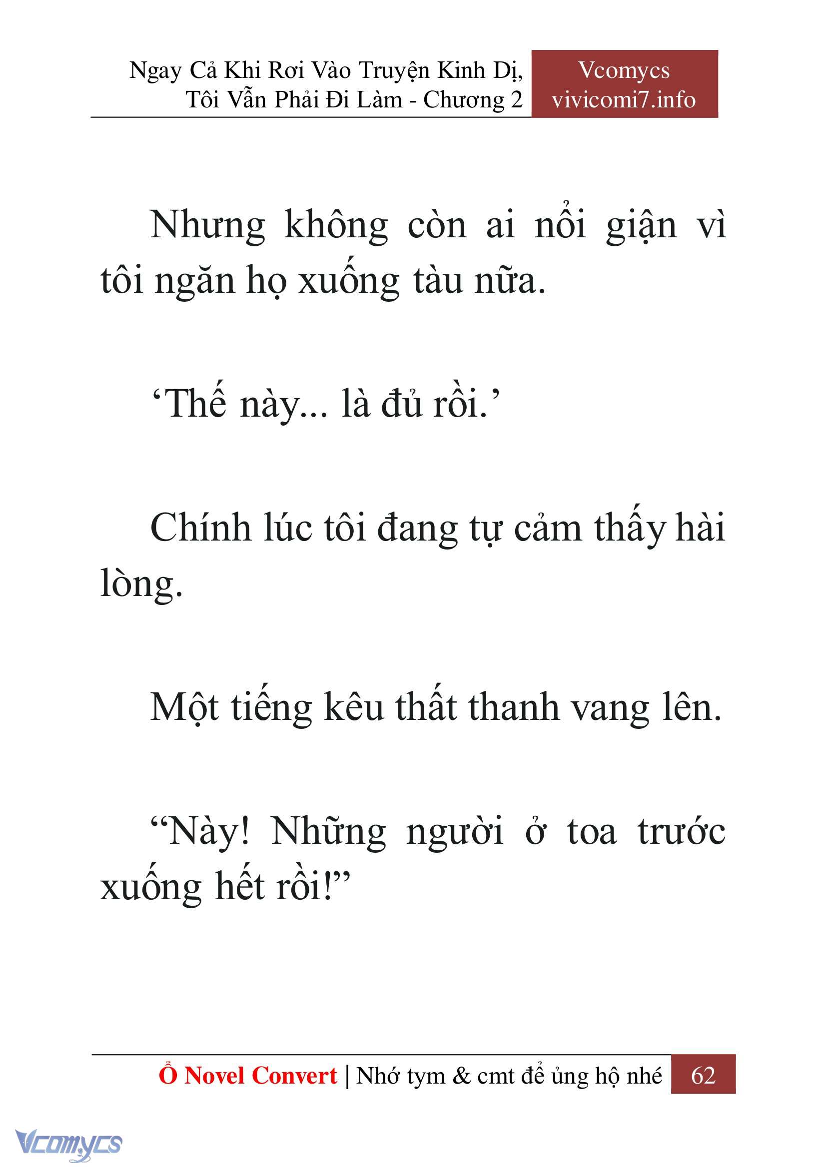 [Novel] Ngay Cả Khi Rơi Vào Truyện Kinh Dị, Tôi Vẫn Phải Đi Làm Chap 2 - Next 