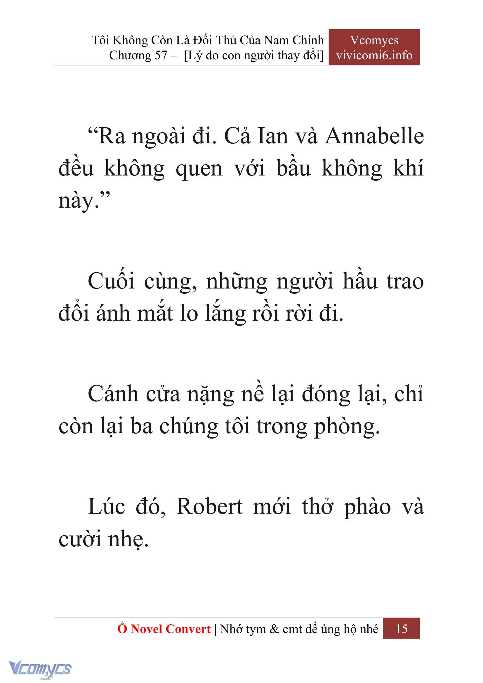 [Novel] Tôi Không Còn Là Đối Thủ Của Nam Chính Chap 57 - Next Chap 58
