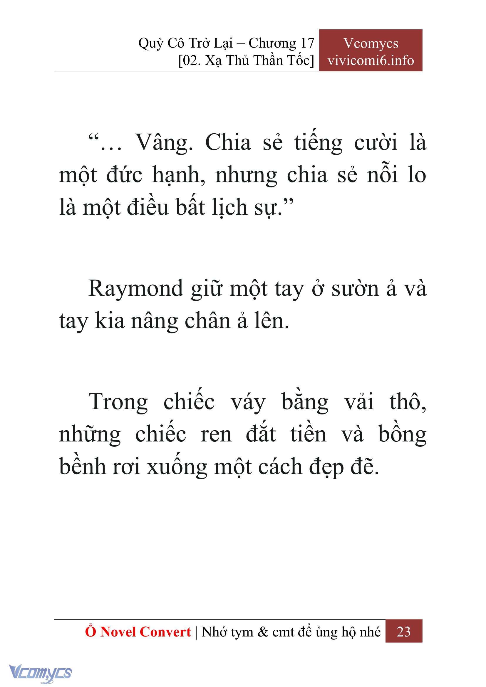 [Novel] Quý Cô Trở Lại Chap 17 - Trang 2