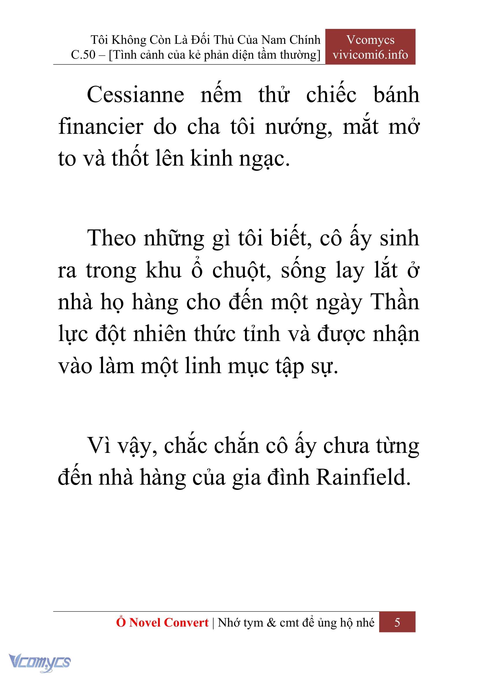[Novel] Tôi Không Còn Là Đối Thủ Của Nam Chính Chap 50 - Trang 2