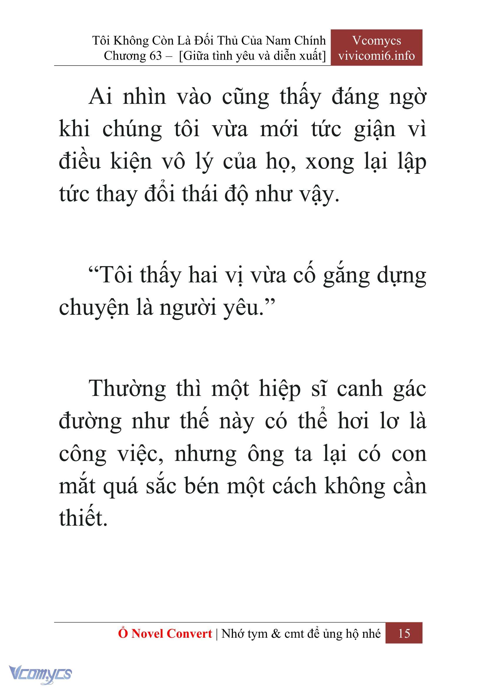 [Novel] Tôi Không Còn Là Đối Thủ Của Nam Chính Chap 63 - Next 