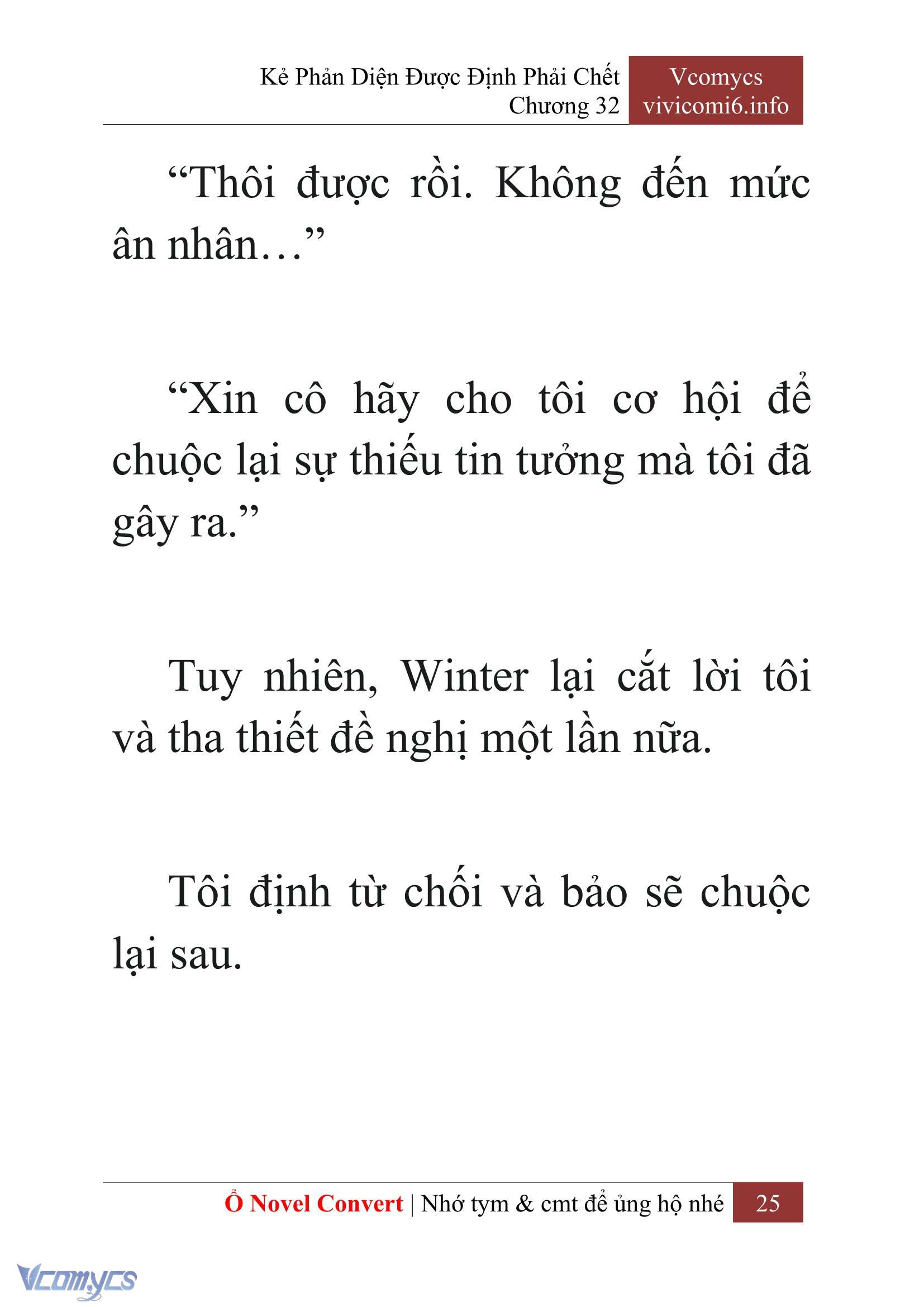 [Novel] Kẻ Phản Diện Được Định Phải Chết Chap 32 - Next Chap 33