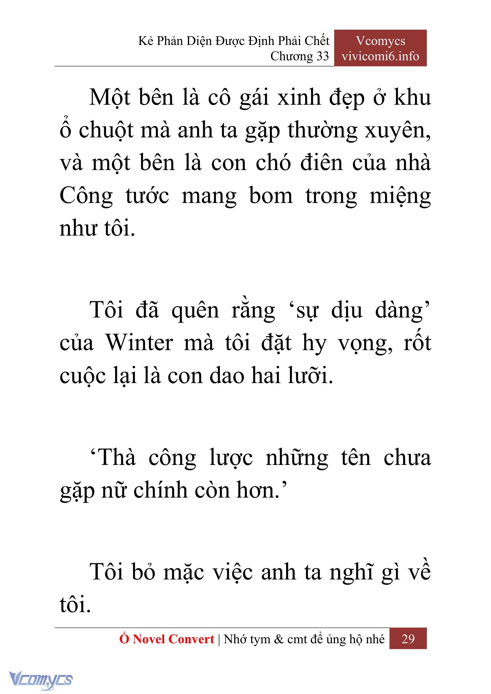 [Novel] Kẻ Phản Diện Được Định Phải Chết Chap 33 - Next 