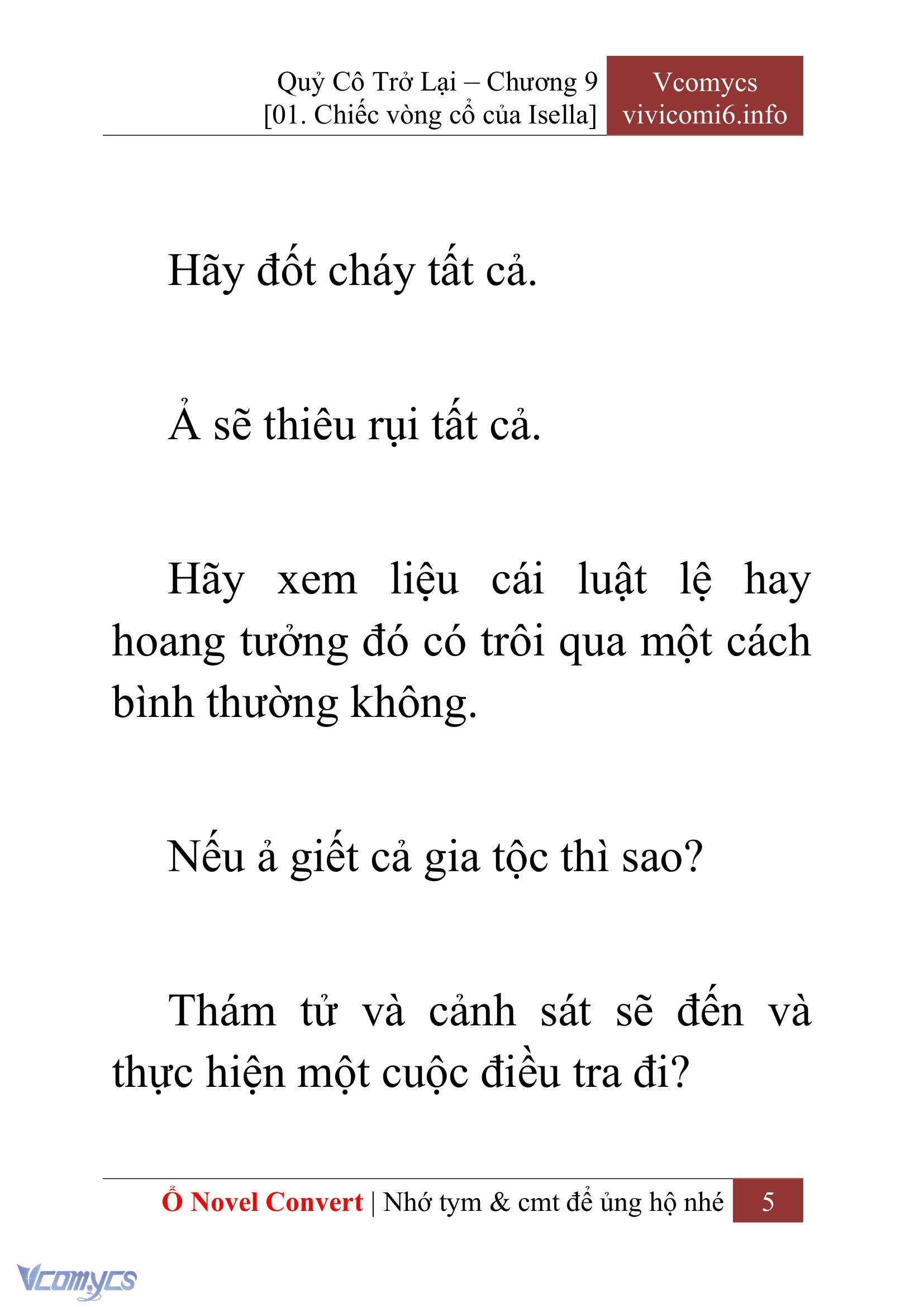 [Novel] Quý Cô Trở Lại Chap 9 - Trang 2
