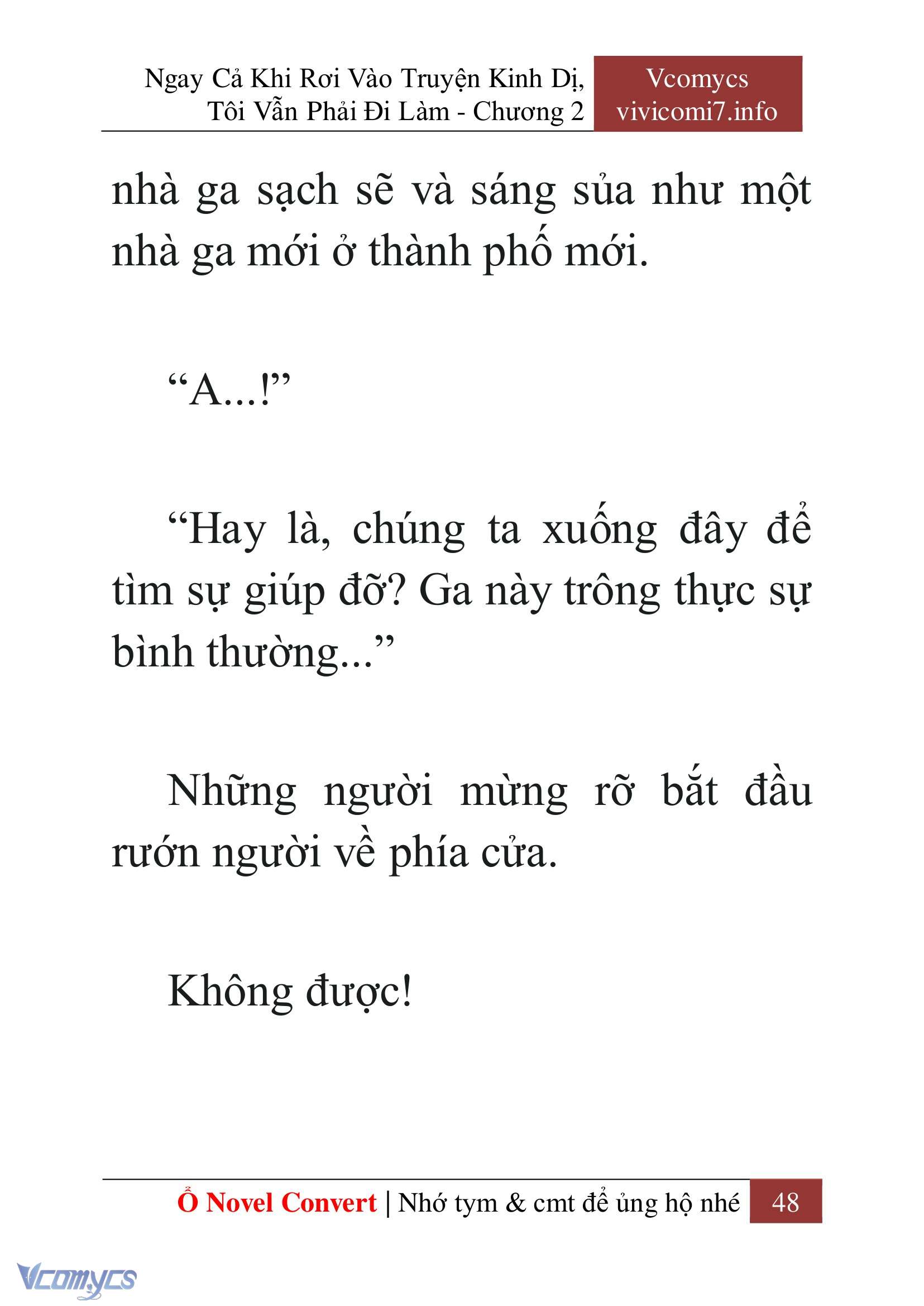 [Novel] Ngay Cả Khi Rơi Vào Truyện Kinh Dị, Tôi Vẫn Phải Đi Làm Chap 2 - Next 