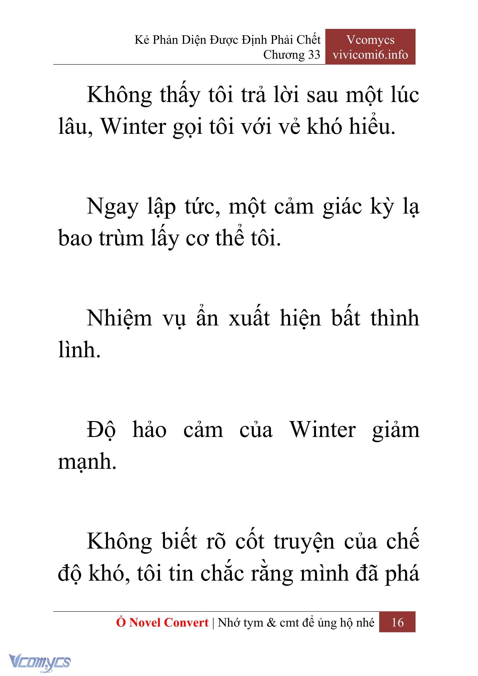 [Novel] Kẻ Phản Diện Được Định Phải Chết Chap 33 - Next 
