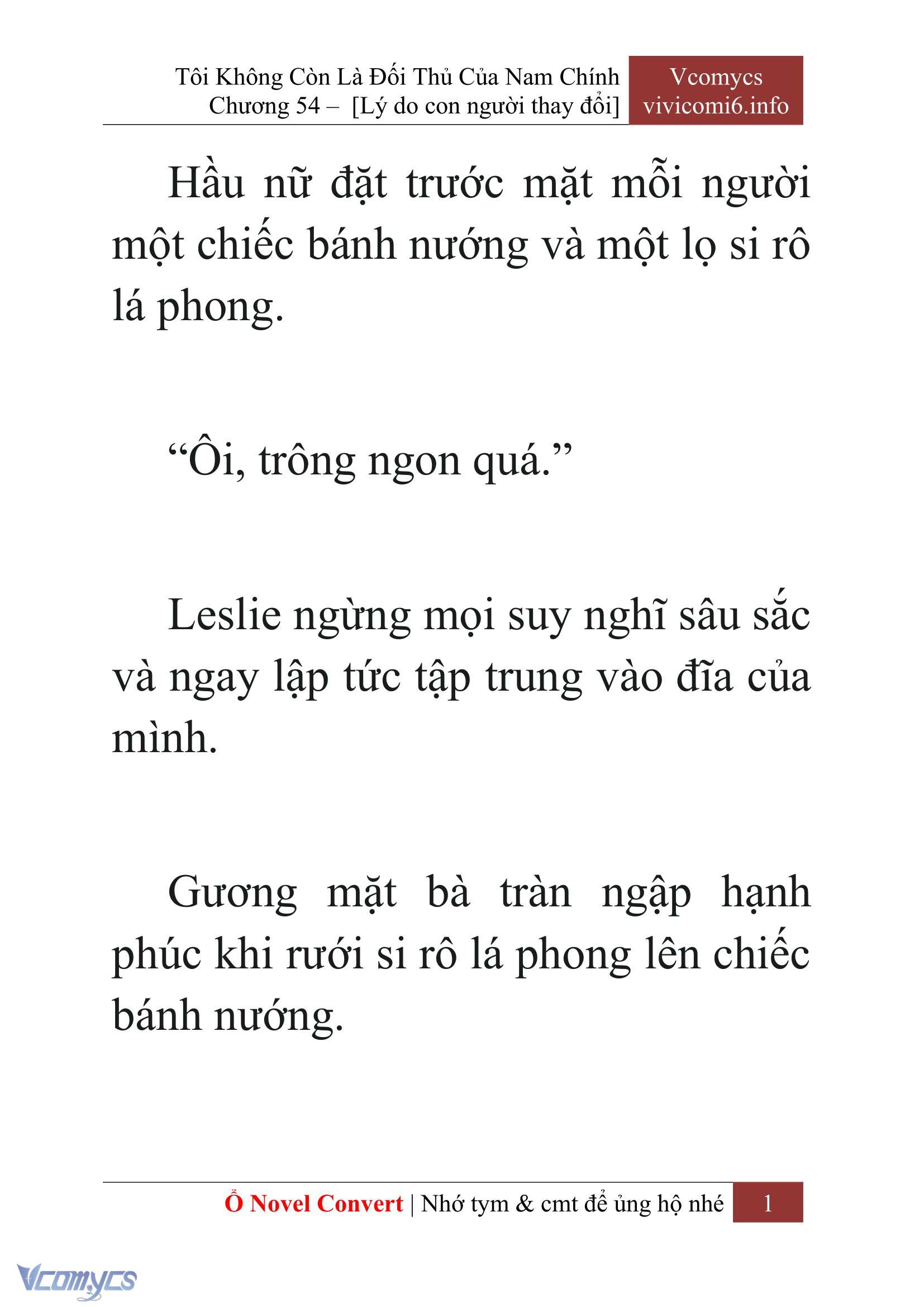 [Novel] Tôi Không Còn Là Đối Thủ Của Nam Chính Chap 54 - Trang 2