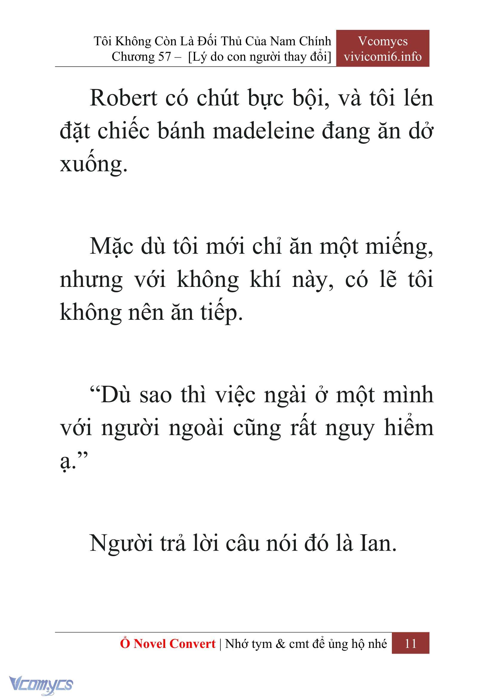 [Novel] Tôi Không Còn Là Đối Thủ Của Nam Chính Chap 57 - Next Chap 58