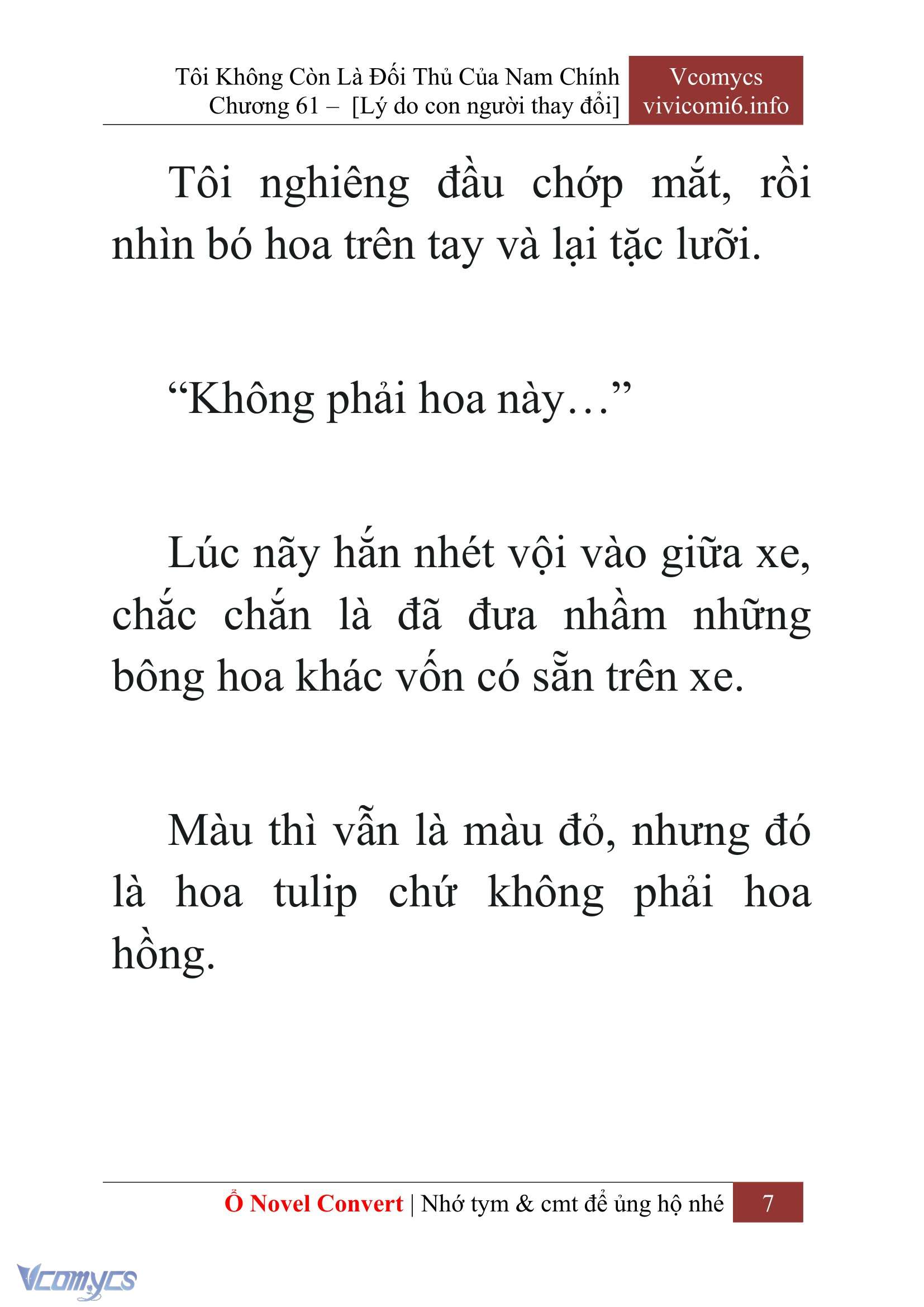 [Novel] Tôi Không Còn Là Đối Thủ Của Nam Chính Chap 61 - Next Chap 62