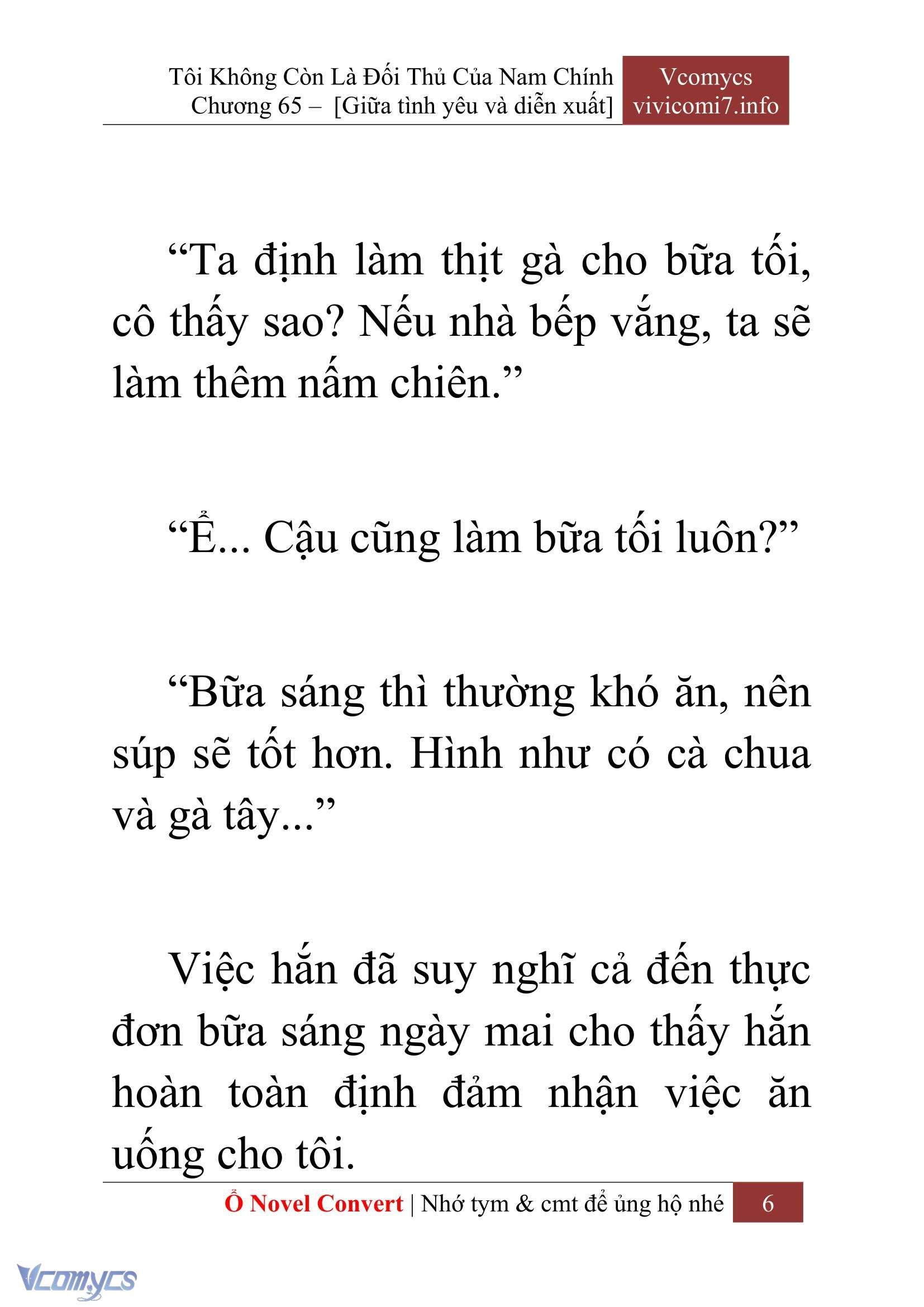 [Novel] Tôi Không Còn Là Đối Thủ Của Nam Chính Chap 65 - Trang 2