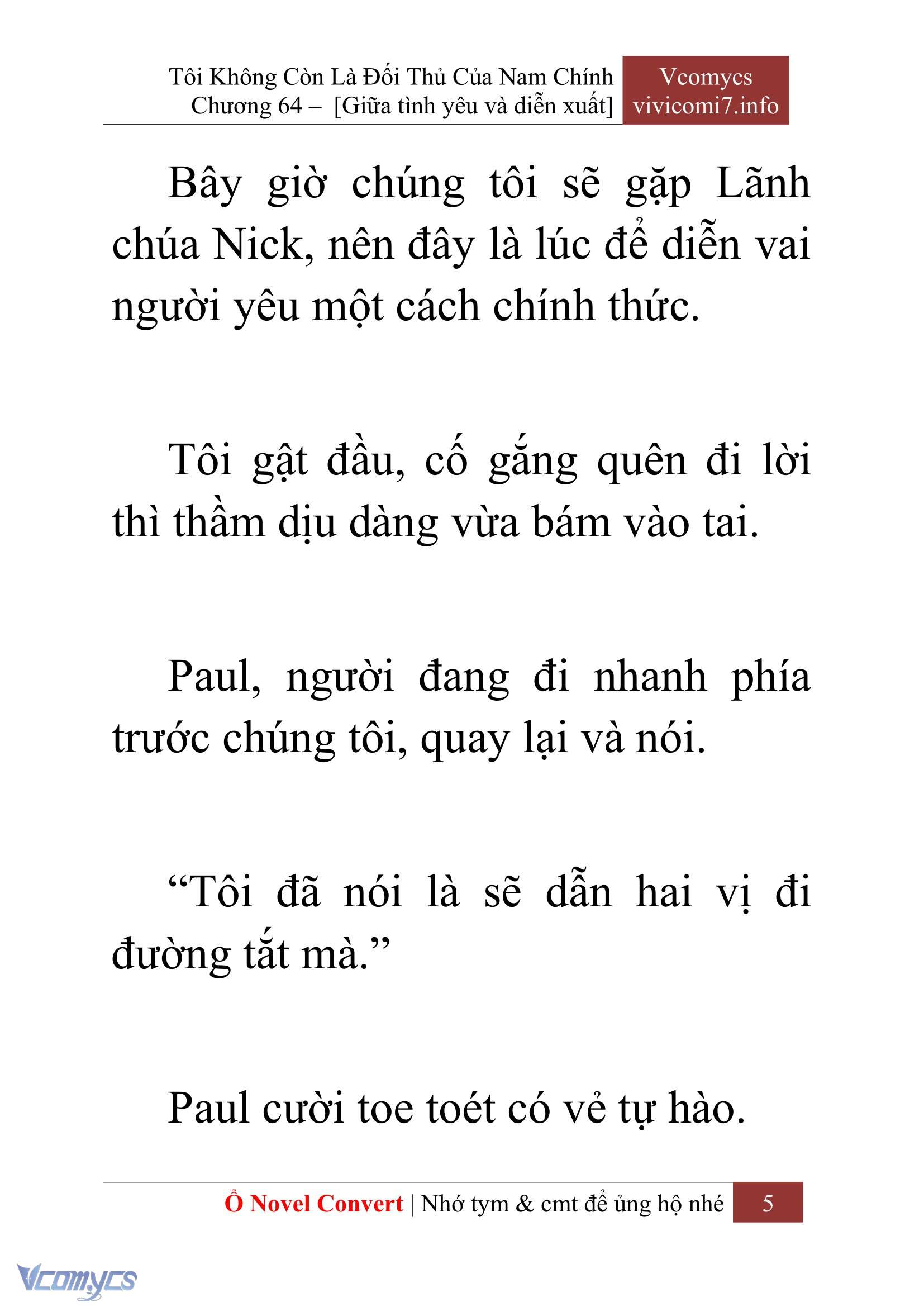 [Novel] Tôi Không Còn Là Đối Thủ Của Nam Chính Chap 64 - Trang 2