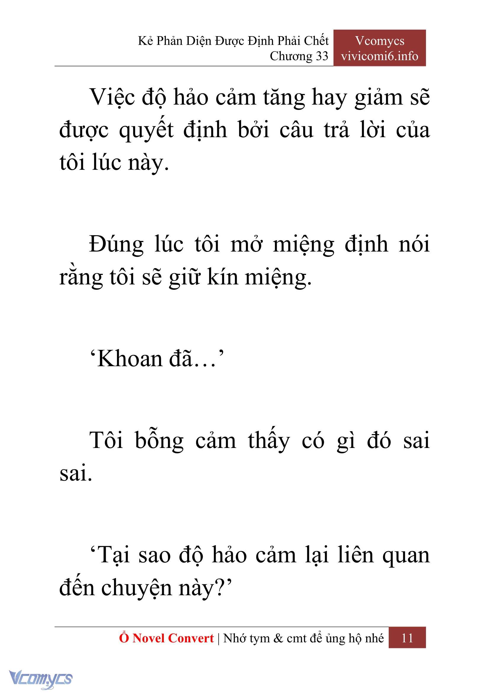 [Novel] Kẻ Phản Diện Được Định Phải Chết Chap 33 - Next 