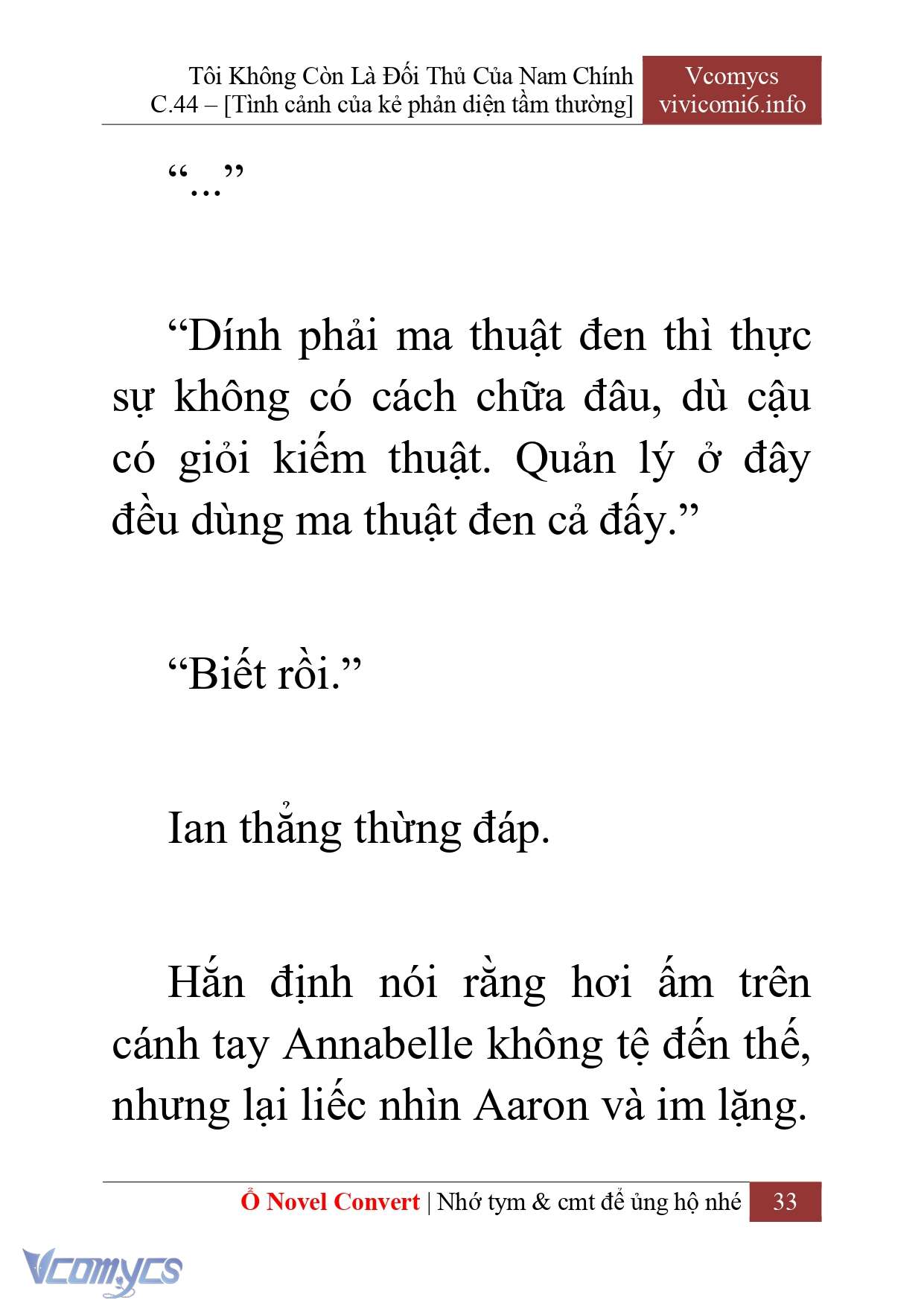 [Novel] Tôi Không Còn Là Đối Thủ Của Nam Chính Chap 44 - Trang 2