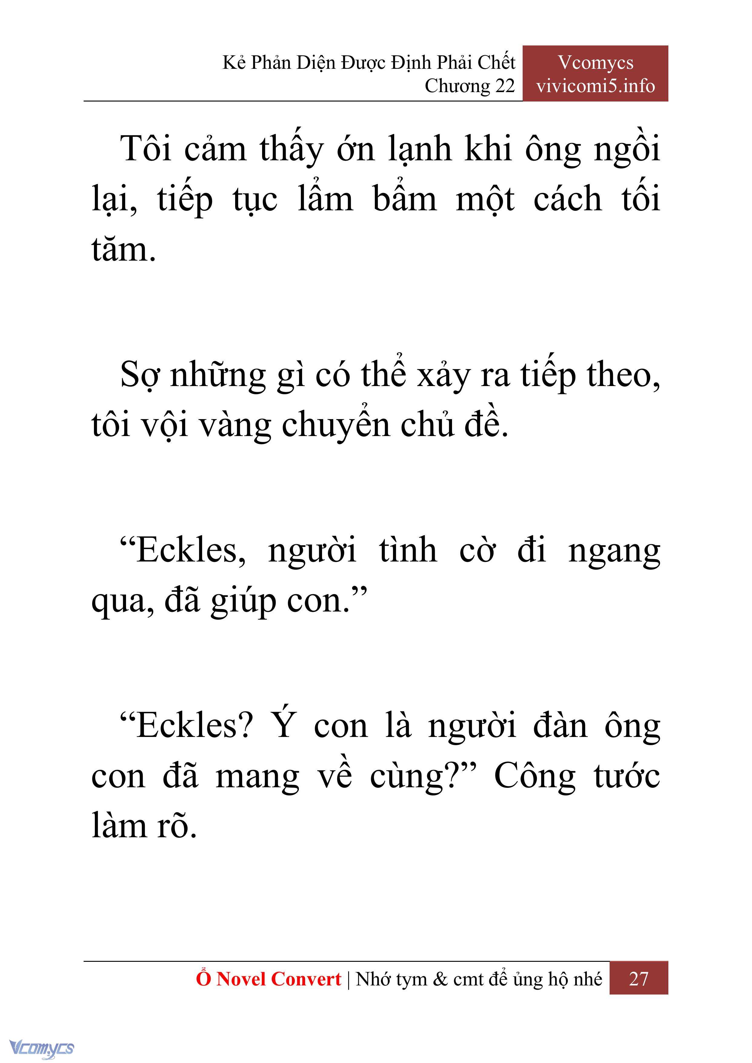 [Novel] Kẻ Phản Diện Được Định Phải Chết Chap 22 - Trang 2