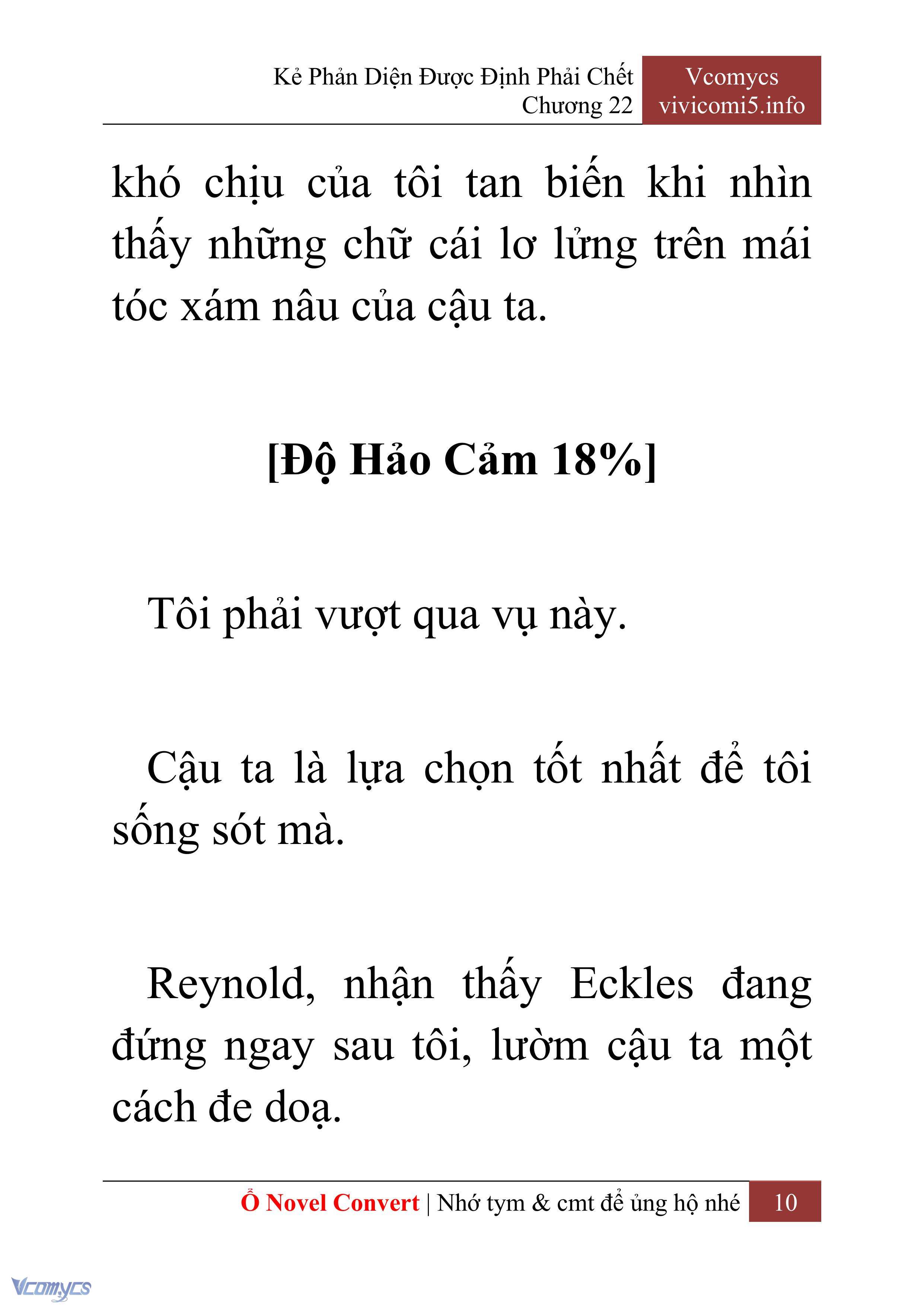[Novel] Kẻ Phản Diện Được Định Phải Chết Chap 22 - Trang 2