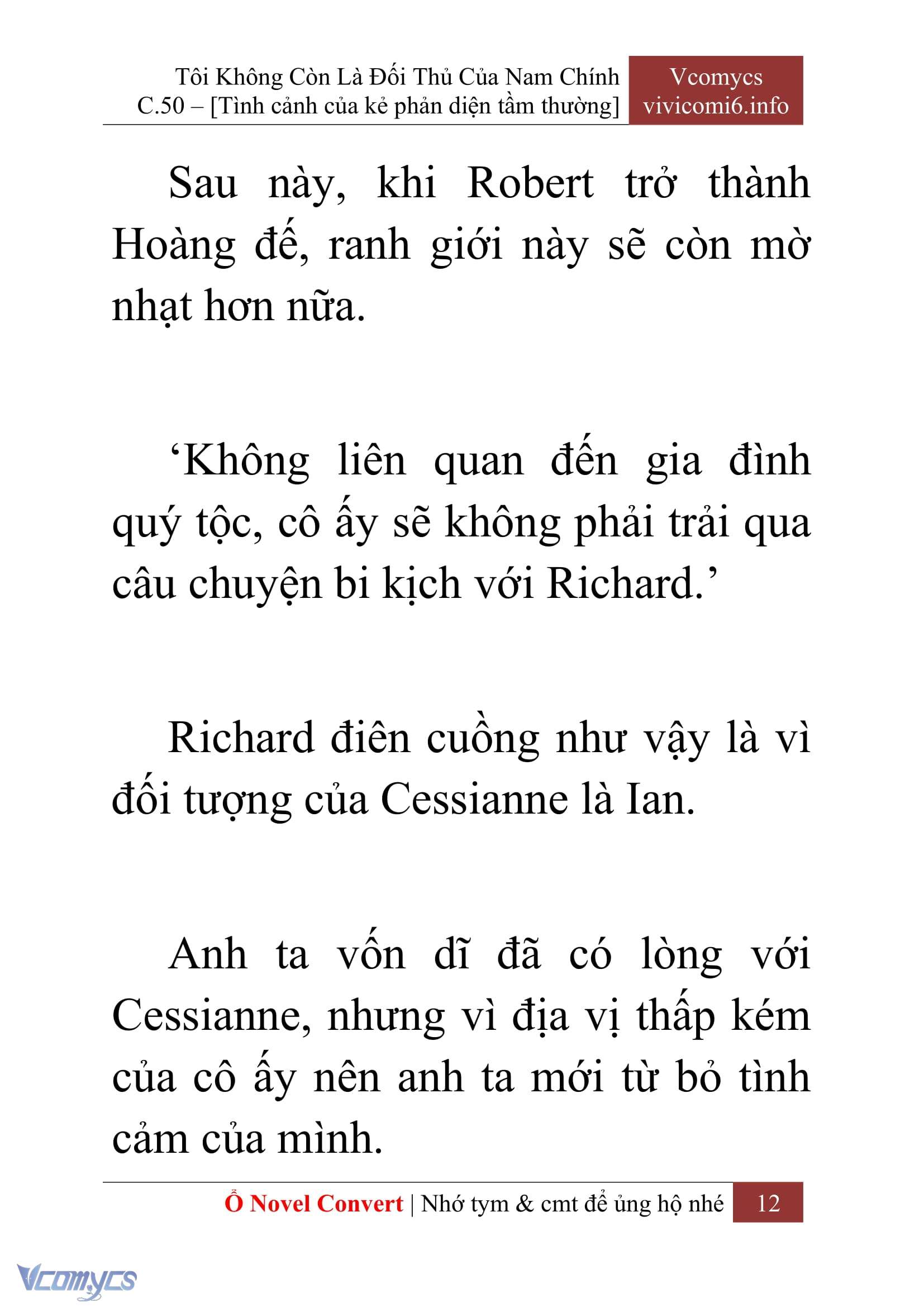 [Novel] Tôi Không Còn Là Đối Thủ Của Nam Chính Chap 50 - Trang 2