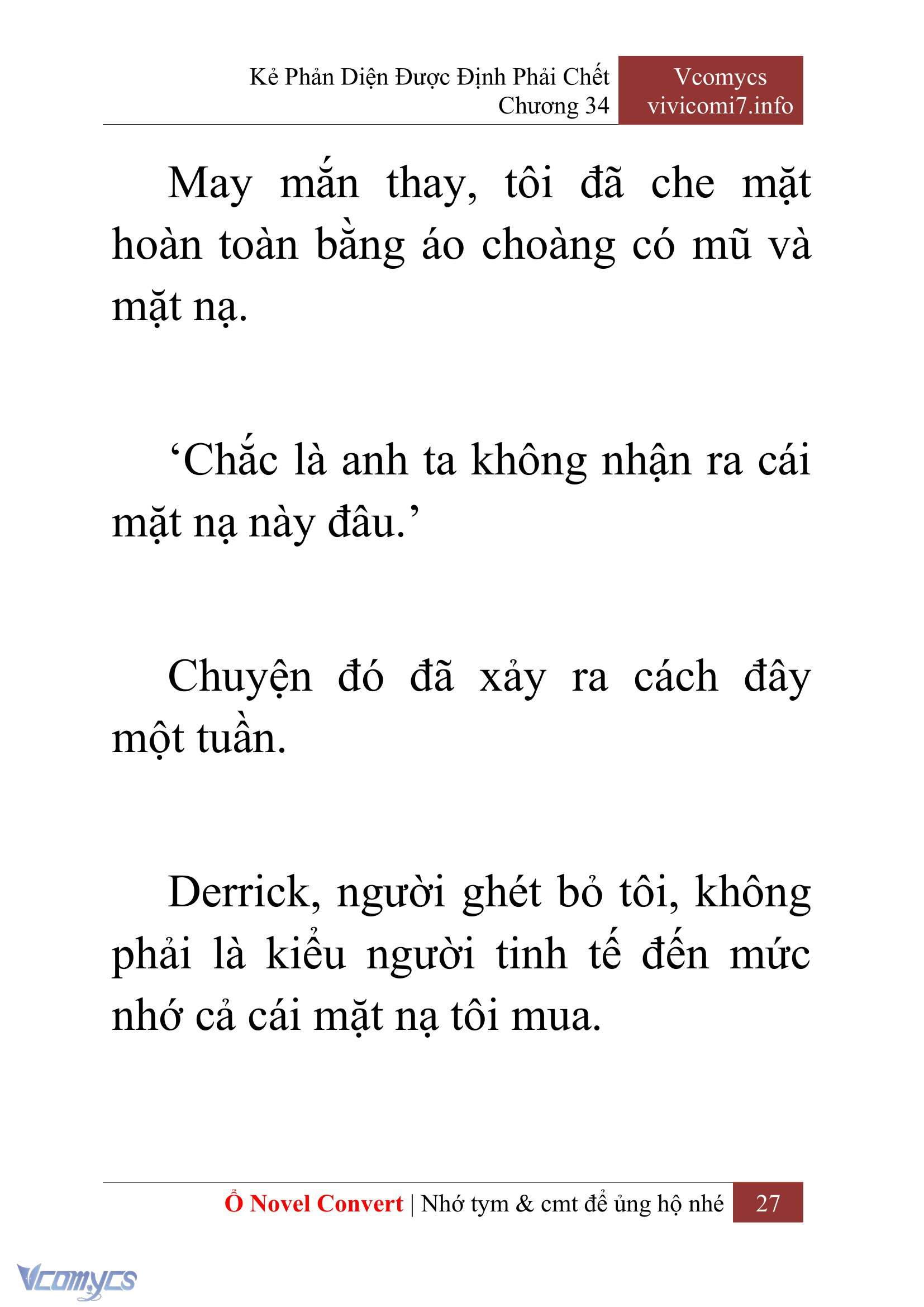 [Novel] Kẻ Phản Diện Được Định Phải Chết Chap 34 - Next 