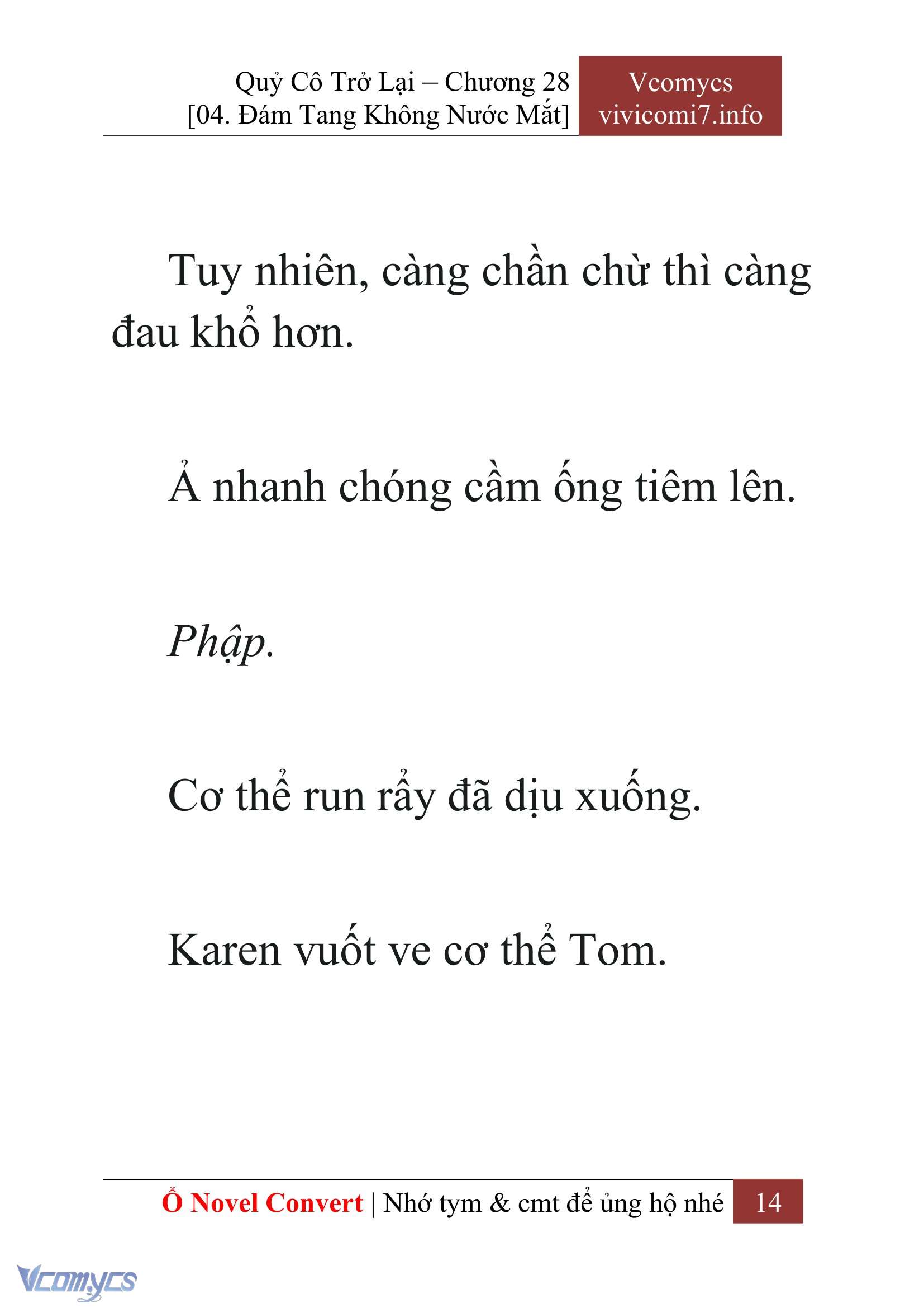 [Novel] Quý Cô Trở Lại Chap 28 - Trang 2